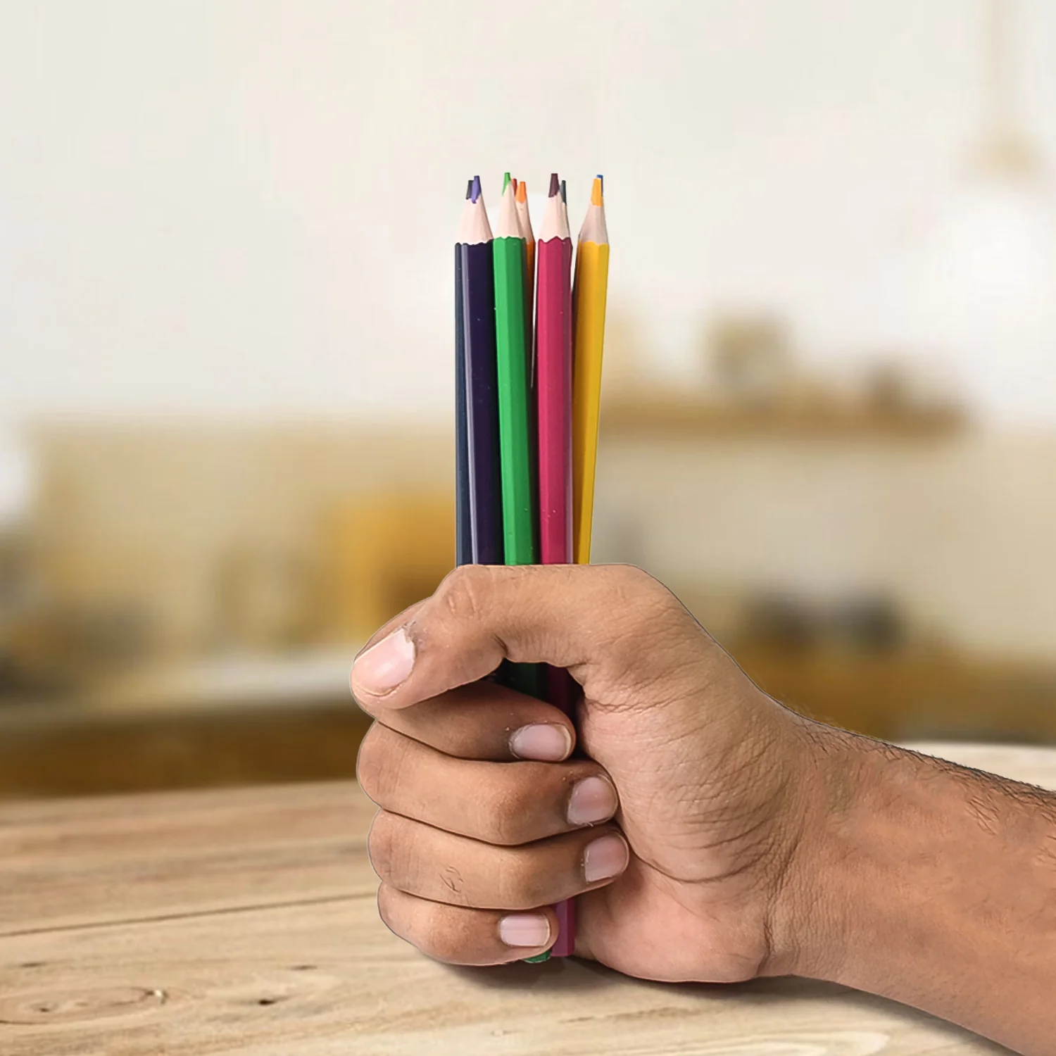 Art Drawing  Wooden Pencils Color (12 Pcs Set) - Image 4