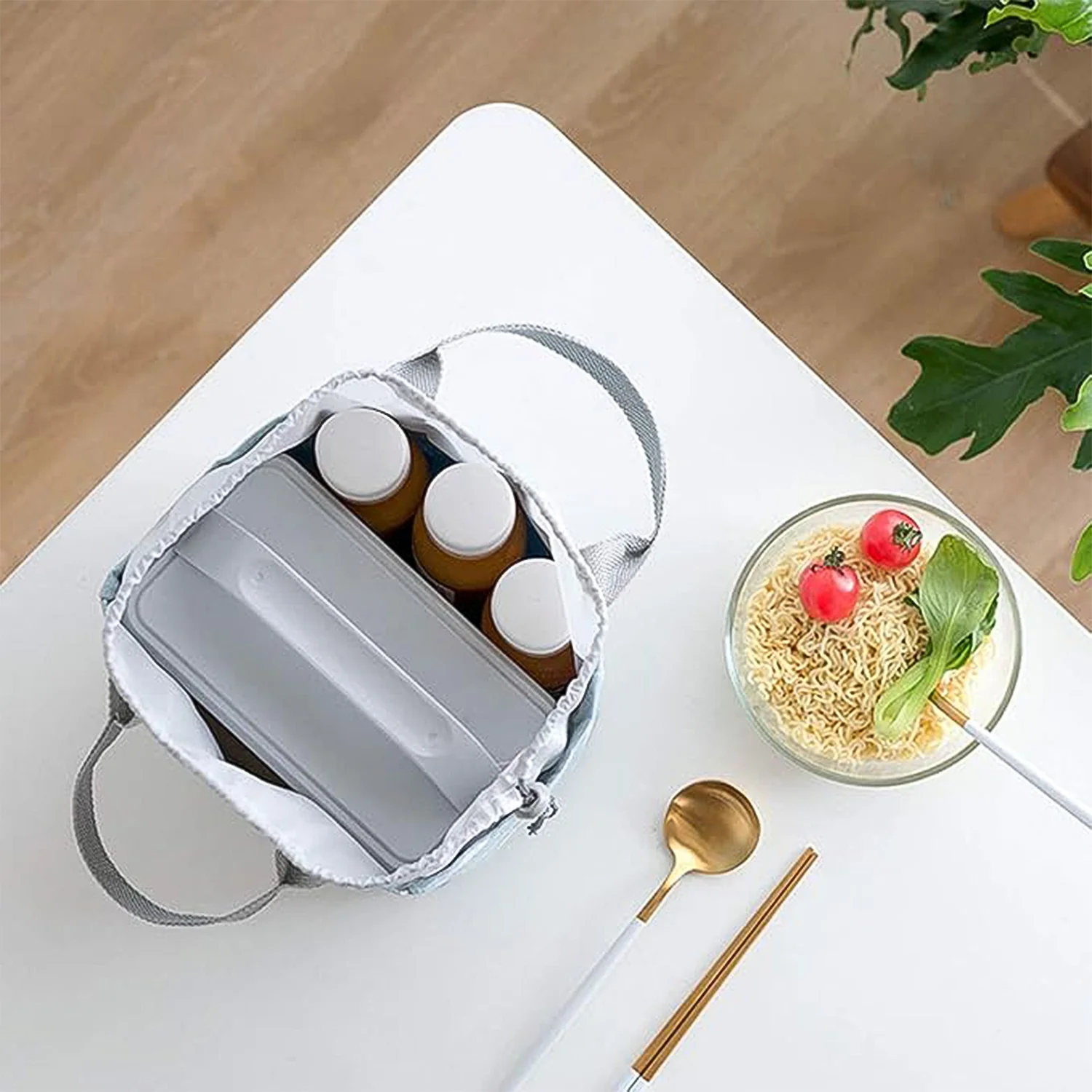 Lunch Bag for Women Men Insulated Lunch Bag (1 Pc / Mix Color & Design) - Image 4