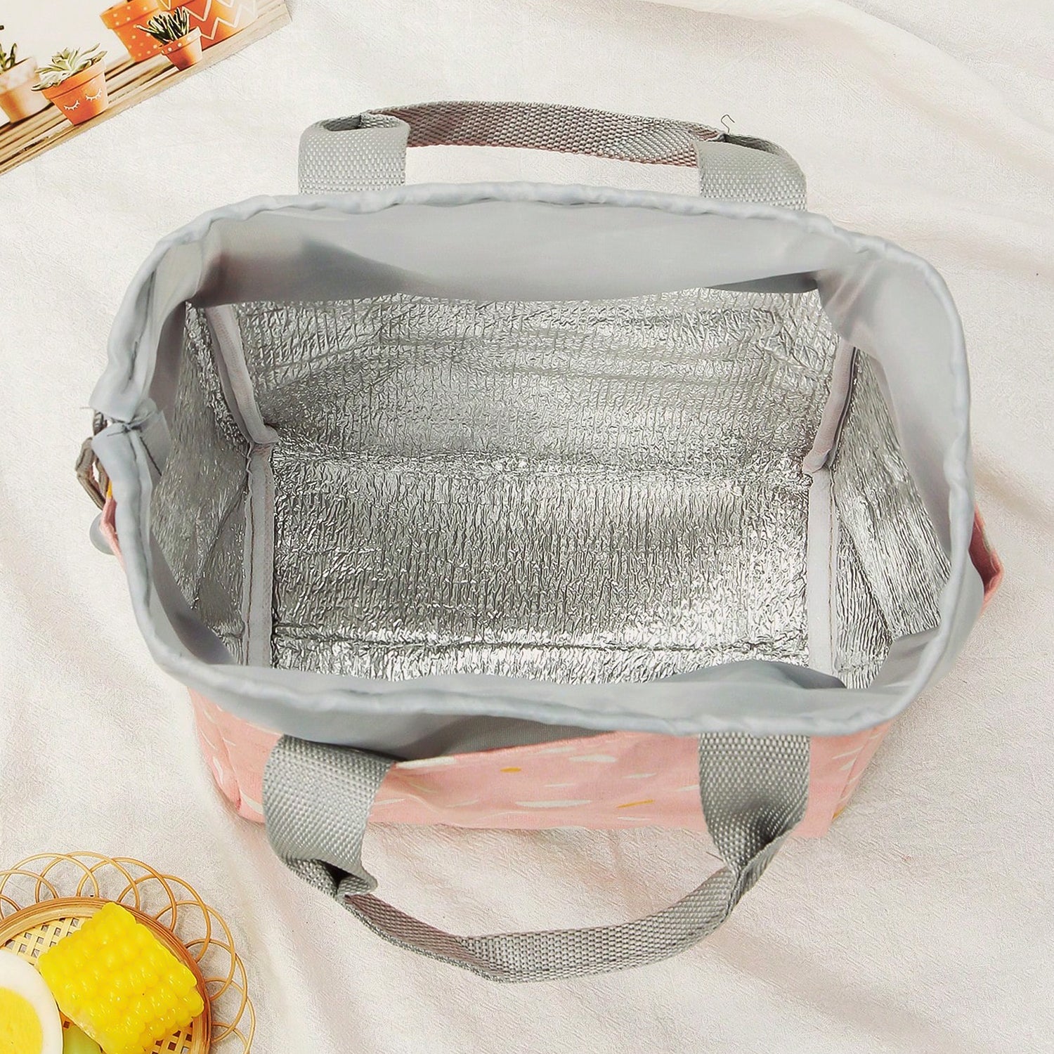 Lunch Bag for Women Men Insulated Lunch Bag (1 Pc / Mix Color & Design) - Image 8