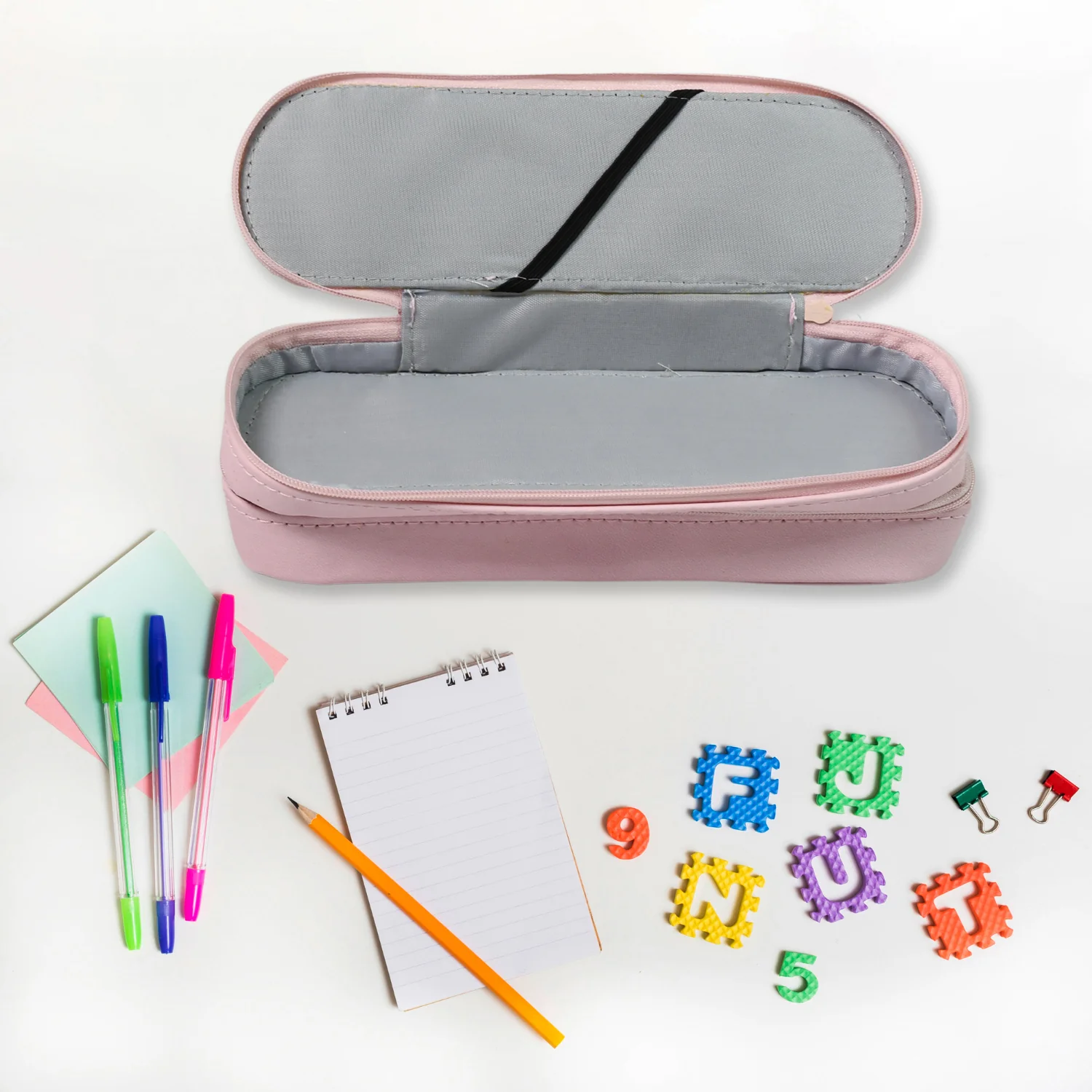 Double Layer Large Capacity With Multi-Functional Pencil Case (1 Pc) - Image 3