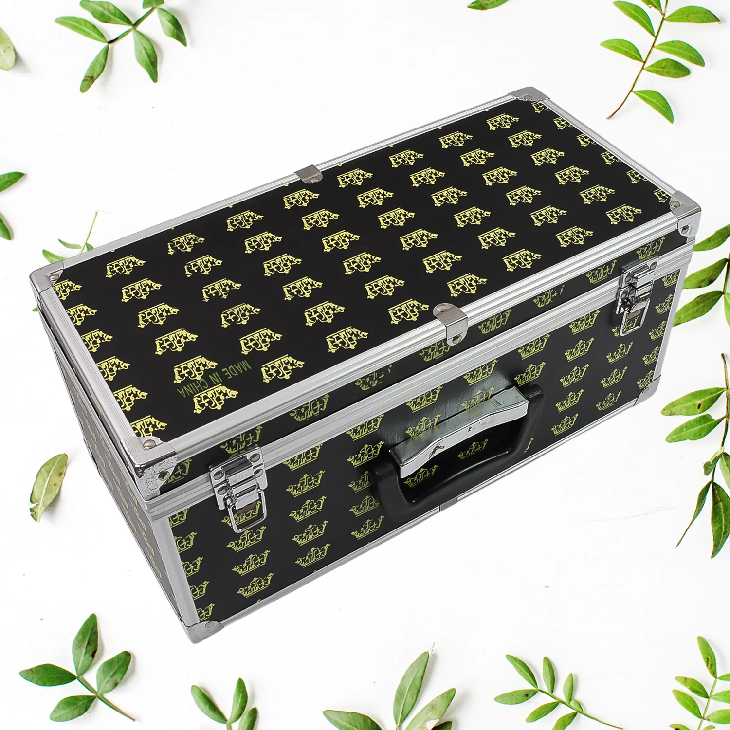 Wooden & Aluminium Portable Suitcase Travel Tool Box (38×17×18 Cm / 1 Pc) - Image 6