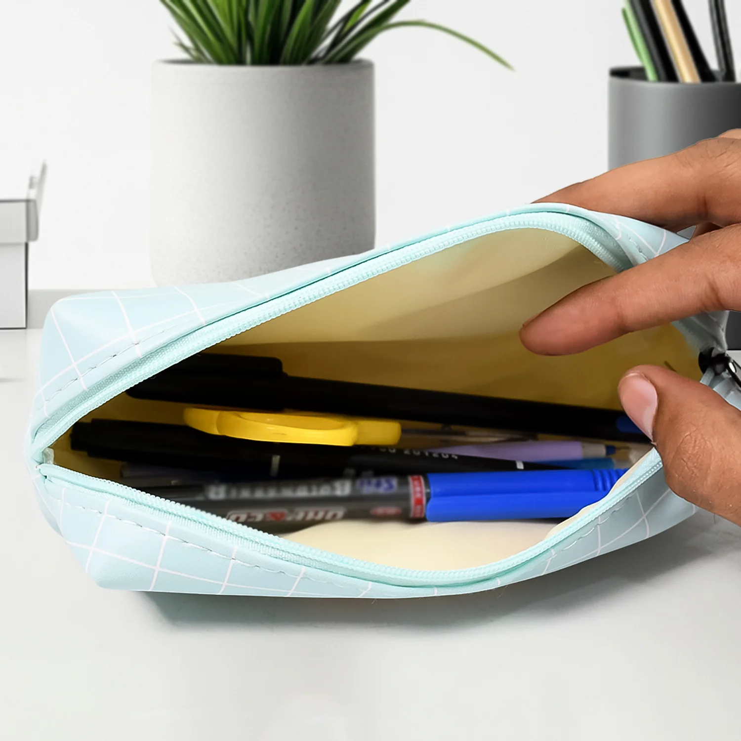 Cute Pencil Pouch Pencil Case Waterproof Stationery Bag (1 Pc) - Image 4