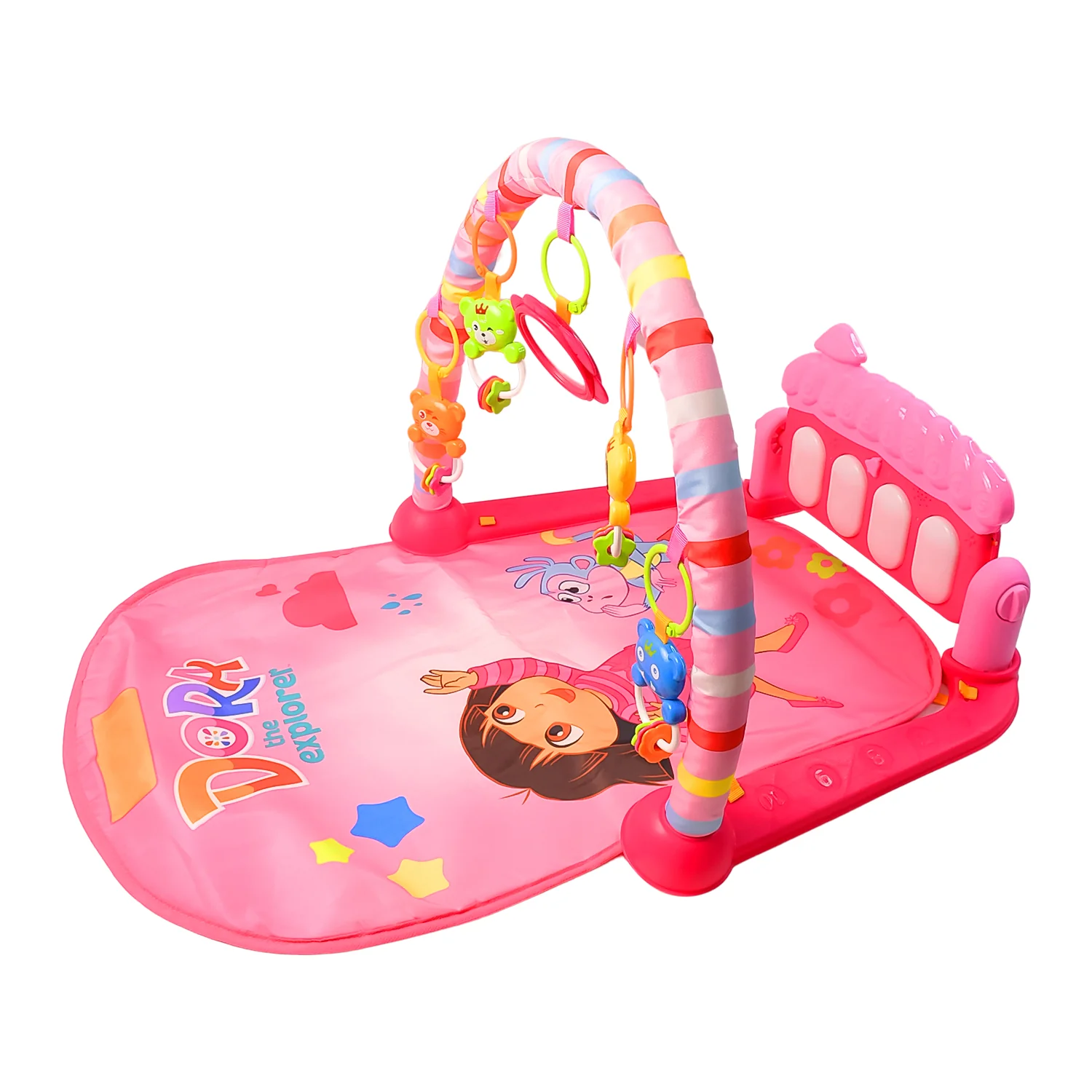 2in1 Baby Kick and Play Piano Gym Mat & Fitness Rack (1 Set) - Image 5