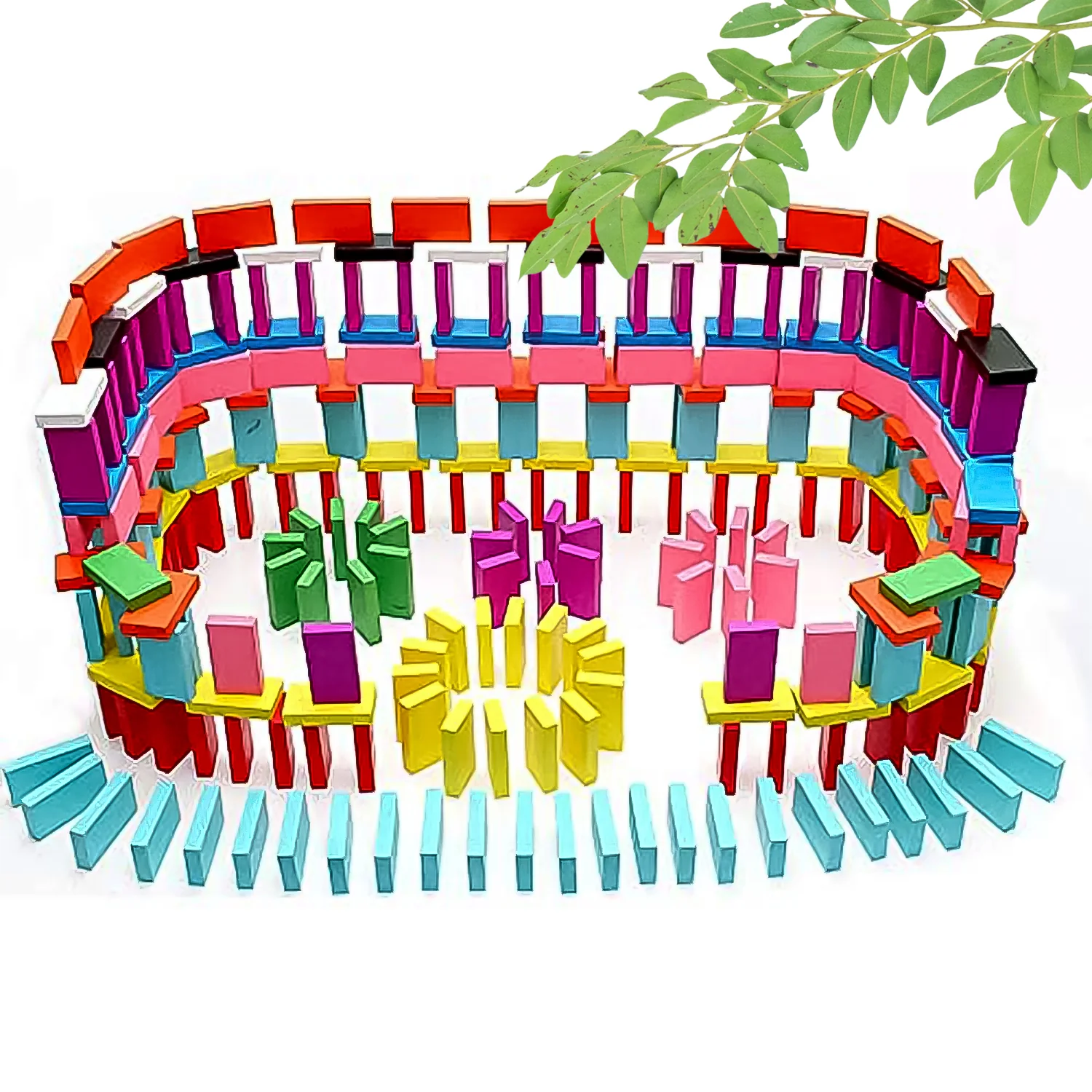 Kids 120 Domino Blocks Dominoes (120 Pcs Set) - Image 6