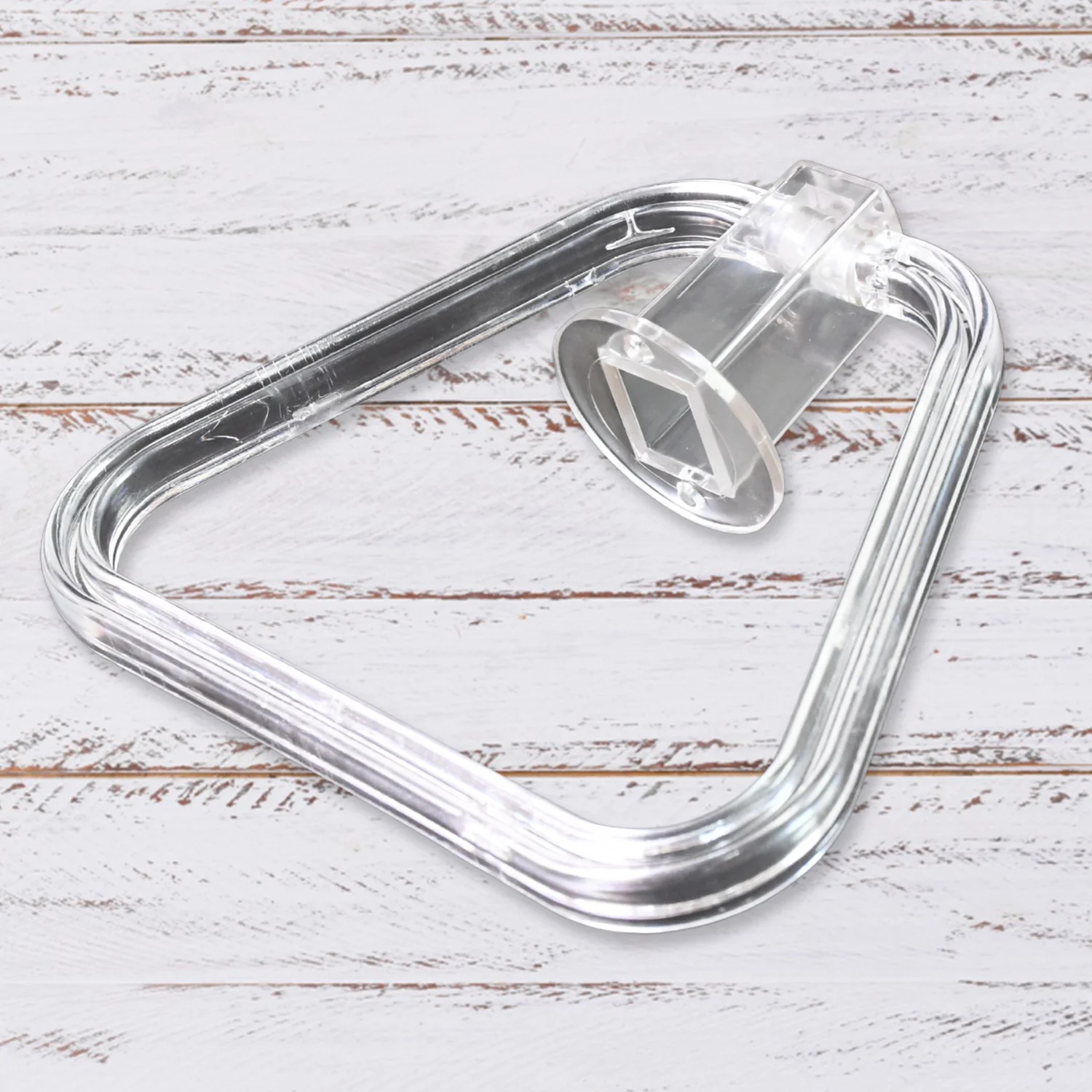 Unbreakable ABS Square Towel Ring Wall Mounted Stand / Holder (1 Pc) - Image 3