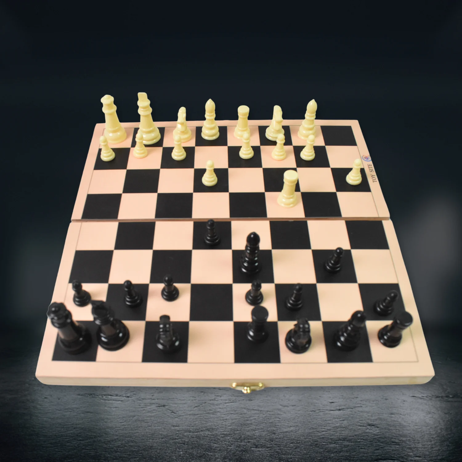 Folding Wooden Chess Board Set (30 × 30 Cm / 1 Set) - Image 6