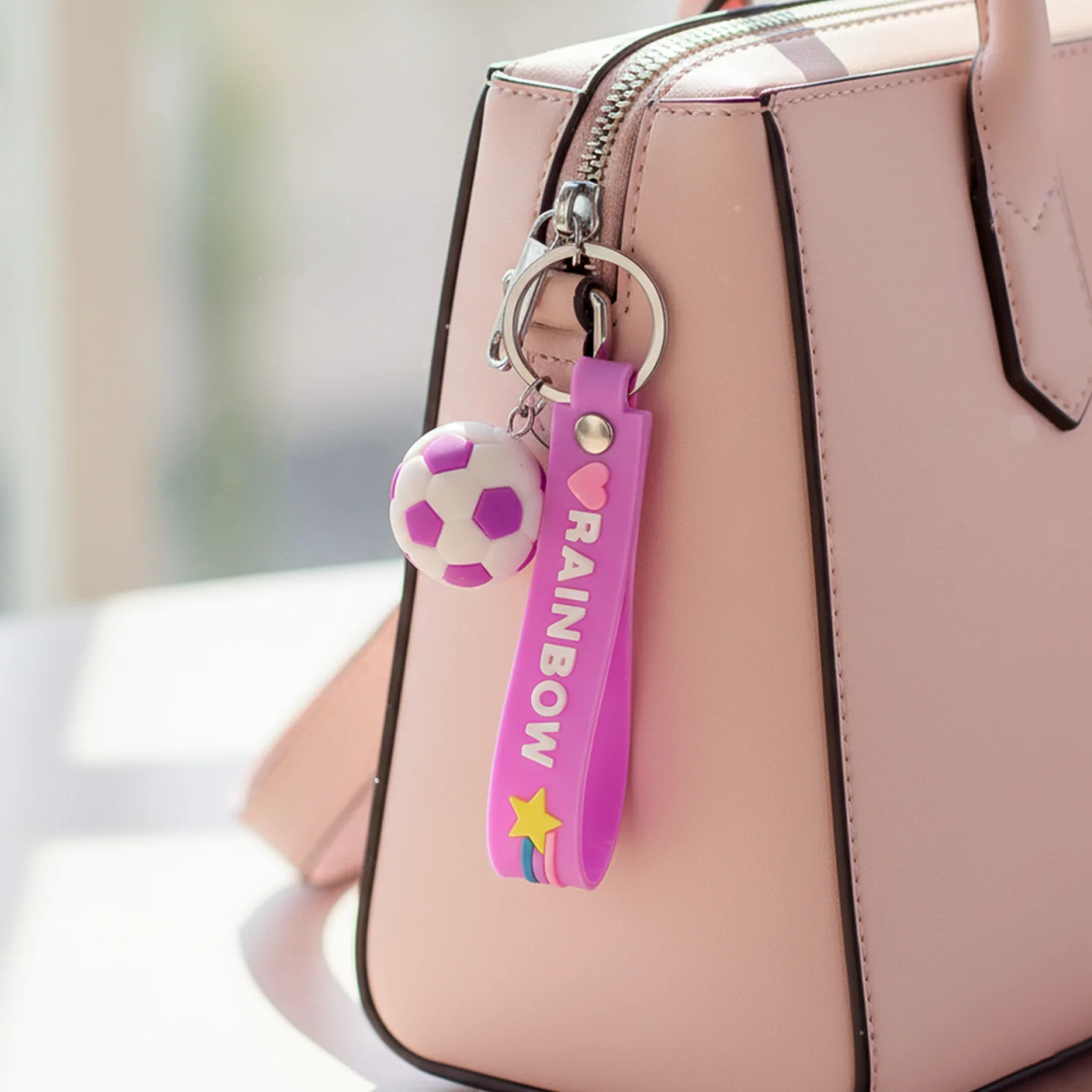 Cute Silicone 3D Key Chain with Metal Hook & Strap (Pack of 1) - Image 4