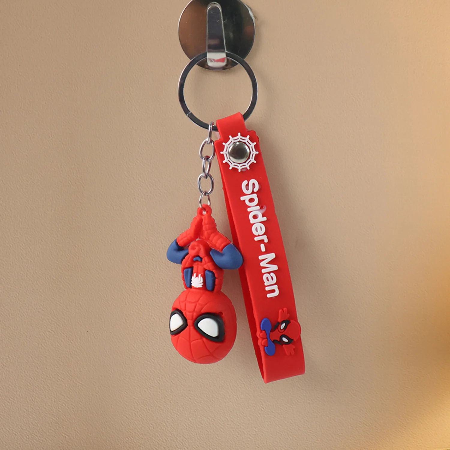 Cute Cartoon Silicone 3D Key Chain with Metal Hook & Strap (Pack of 1) - Image 3