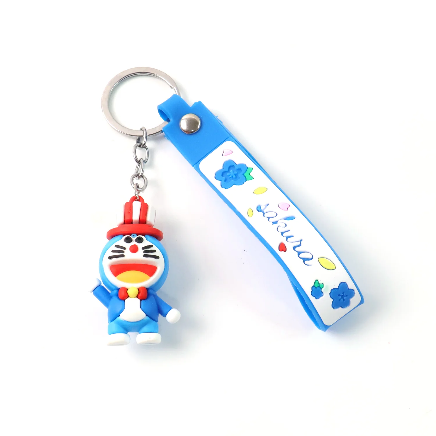 Cute Silicone 3D Key Chain with Metal Hook & Strap (Pack of 1) - Image 5