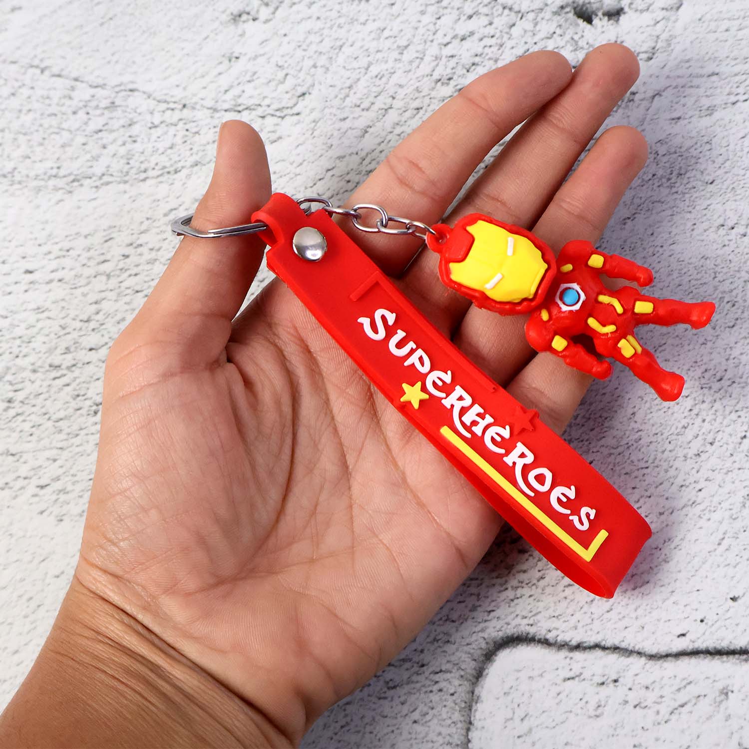 Cute Cartoon Silicone 3D Key Chain with Metal Hook & Strap (Pack of 1) - Image 4