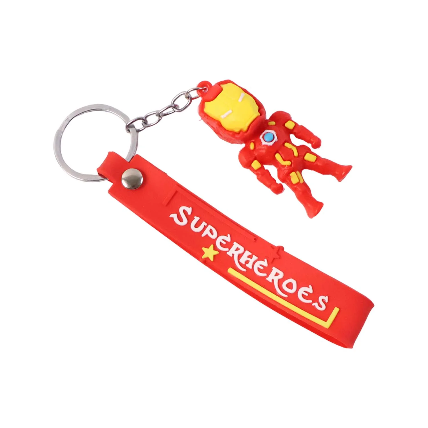 Cute Cartoon Silicone 3D Key Chain with Metal Hook & Strap (Pack of 1) - Image 5