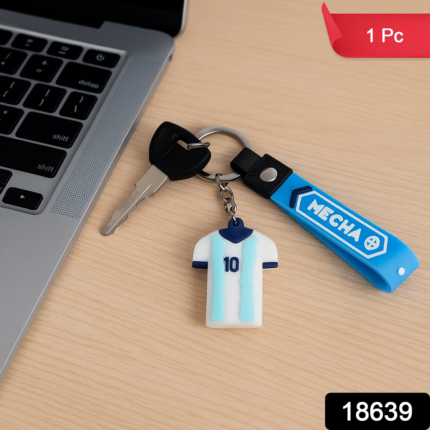 Cute Cartoon Silicone 3D Key Chain with Metal Hook & Strap (Pack of 1 / Mix Design) - Image 2