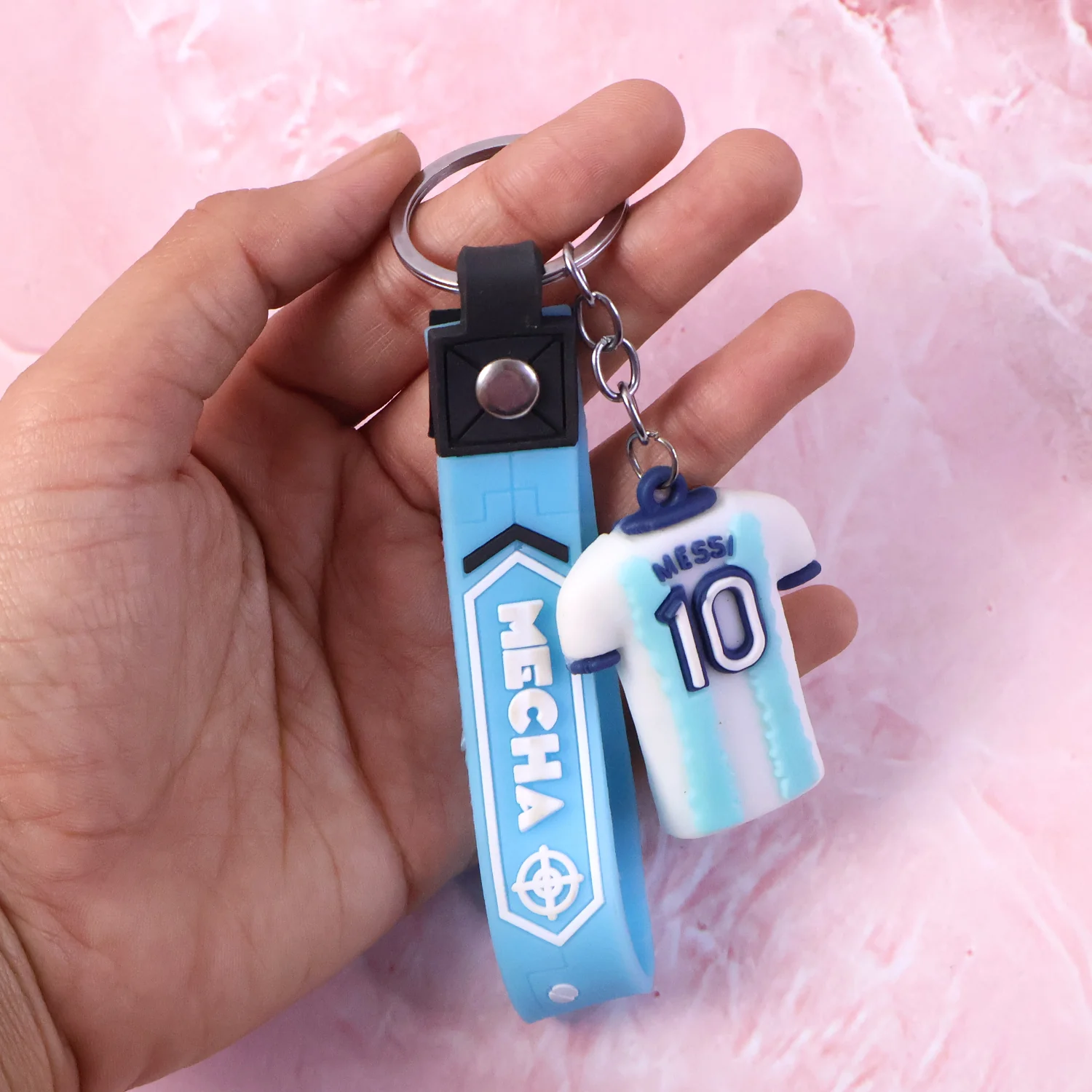 Cute Cartoon Silicone 3D Key Chain with Metal Hook & Strap (Pack of 1 / Mix Design) - Image 4