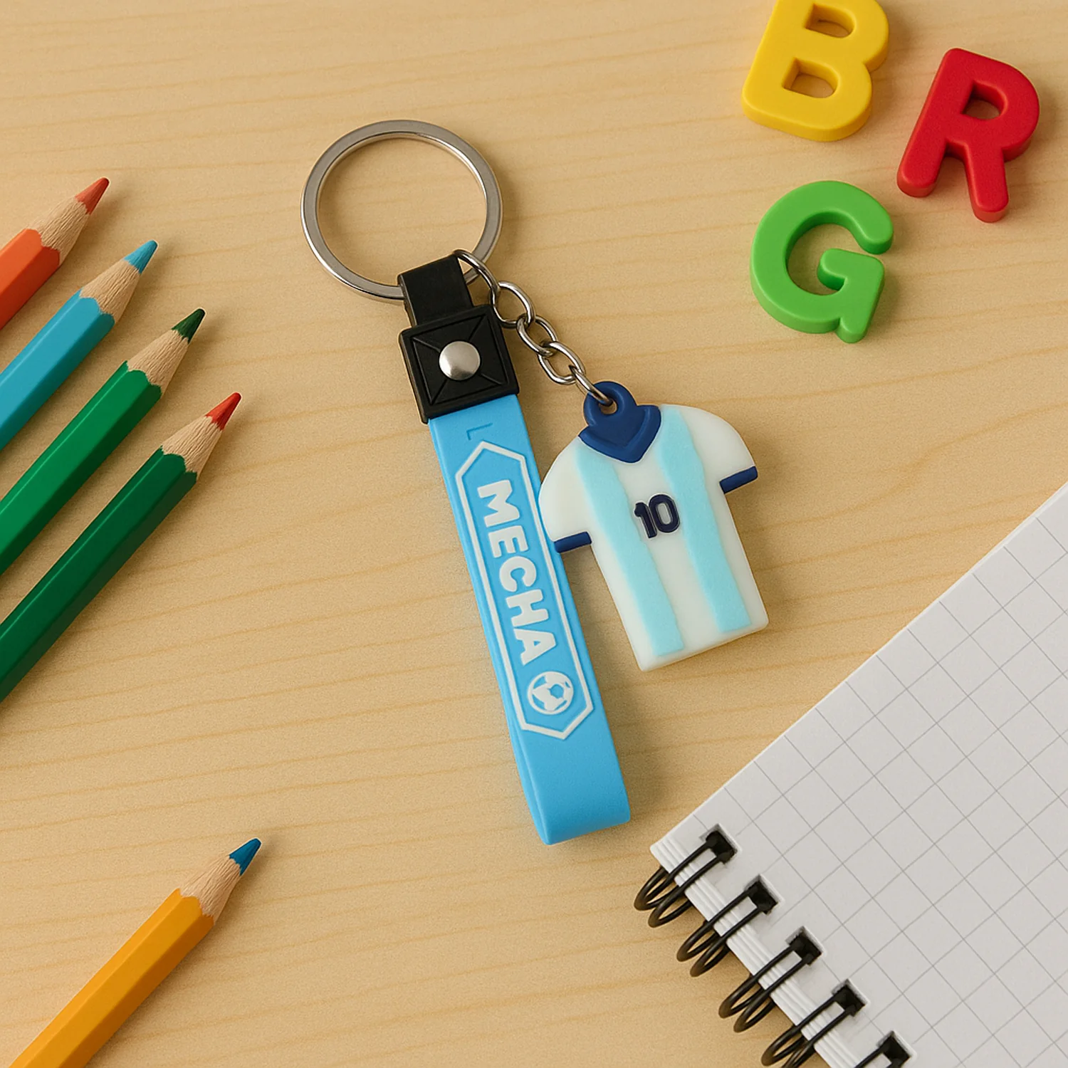 Cute Cartoon Silicone 3D Key Chain with Metal Hook & Strap (Pack of 1 / Mix Design) - Image 6