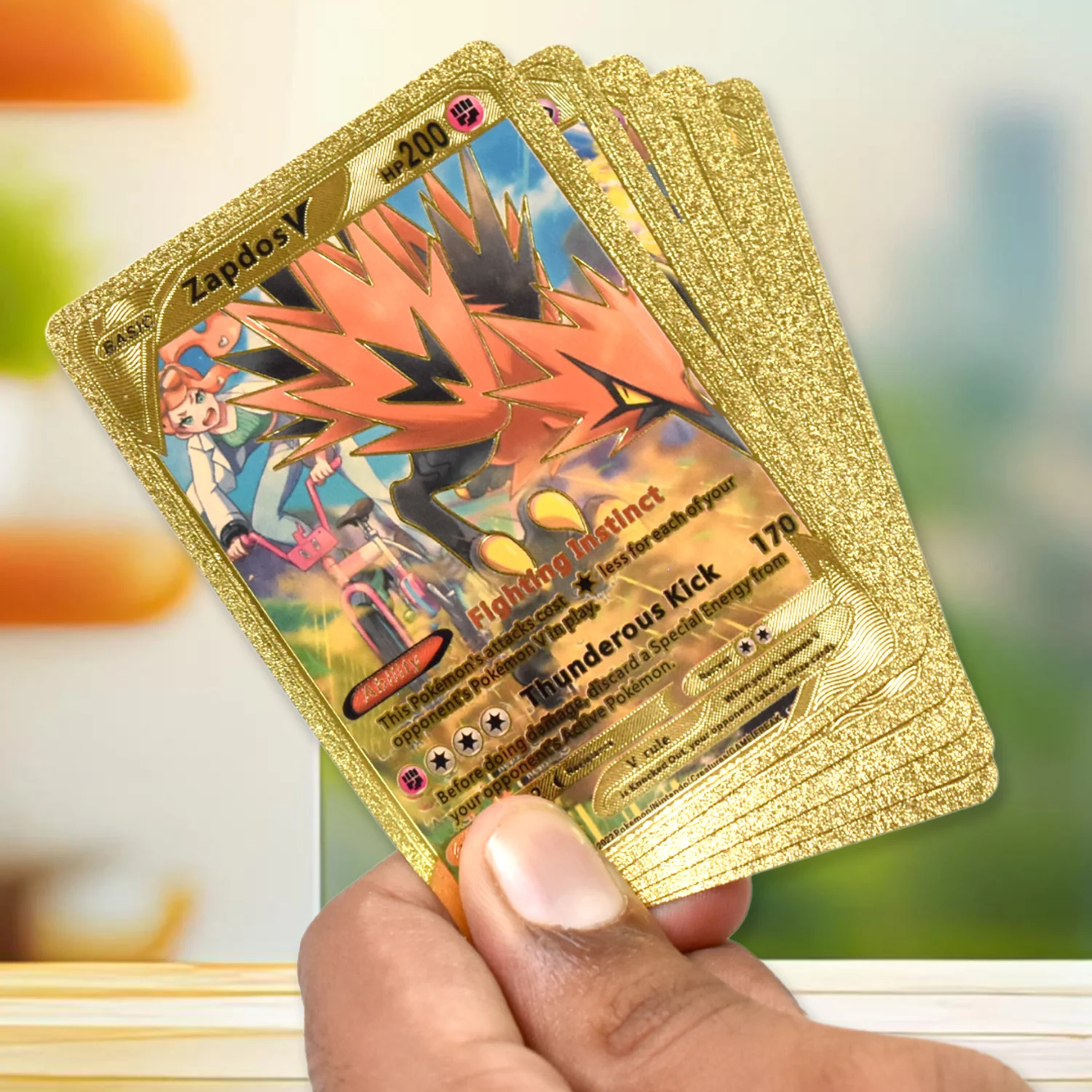 Pocket Monster Golden Trading Playing Cards (55 Pcs Set / Mix Design) - Image 6