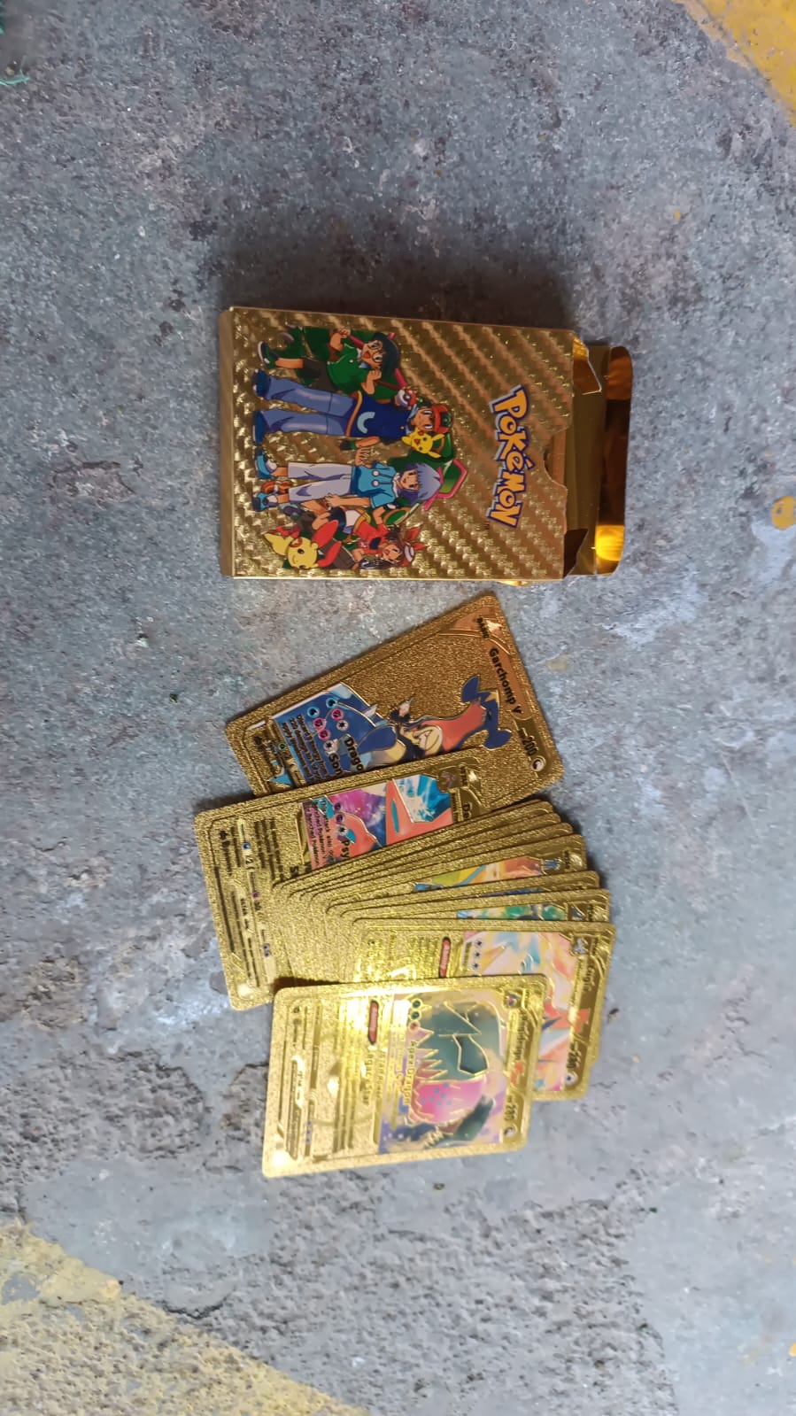 Pocket Monster Golden Trading Playing Cards (55 Pcs Set / Mix Design) - Image 7