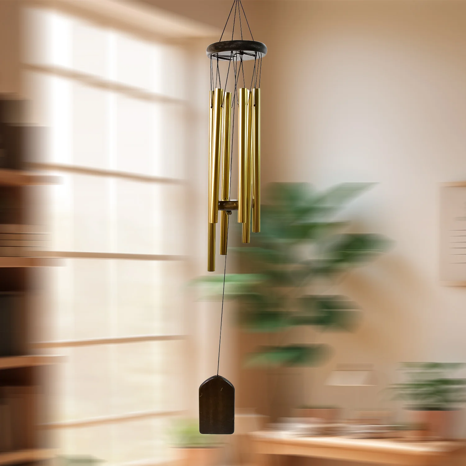 Wind Chime Musical Wind Chime with 6 Tuned Tubes and Hook (1 Pc) - Image 6