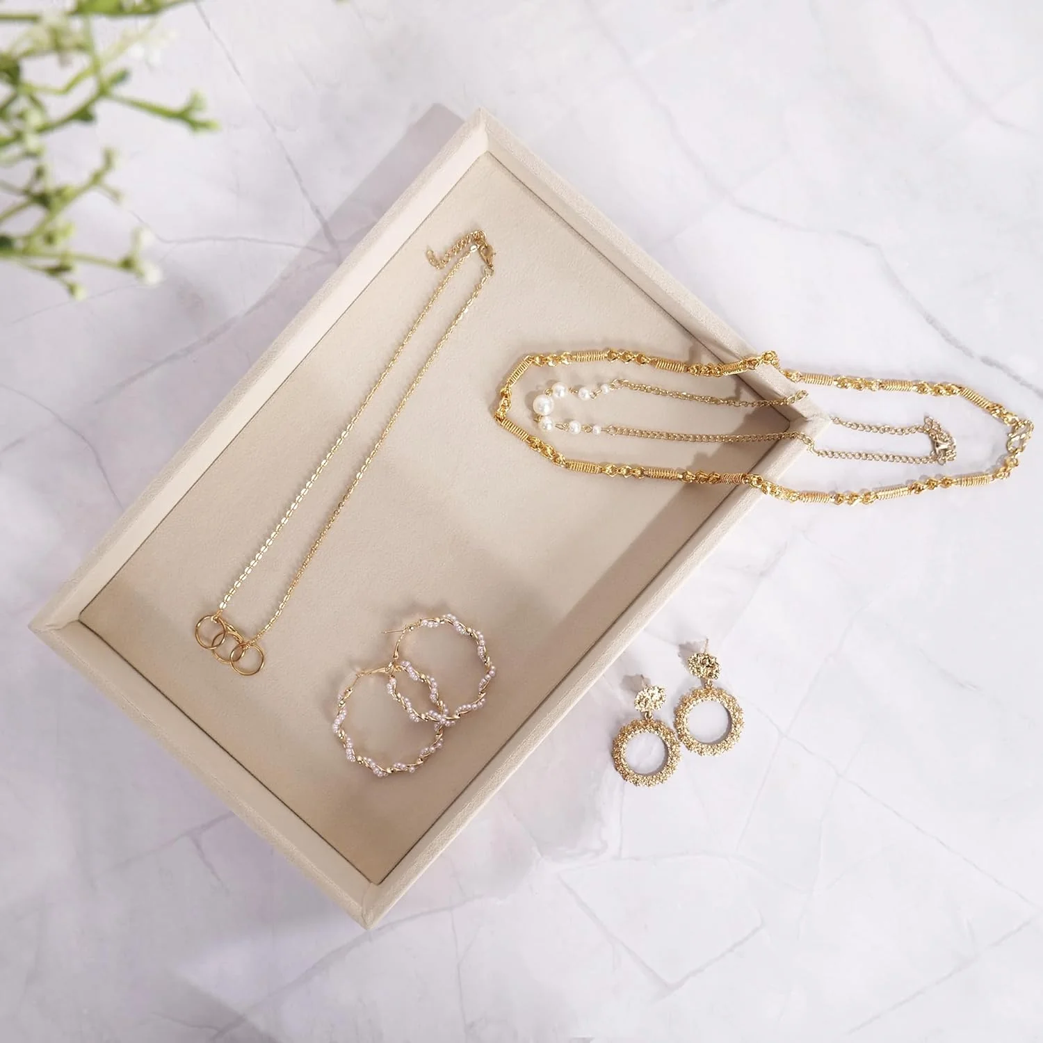 Velvet Jewellery Tray 21x12Cm (1Pc) - Image 6