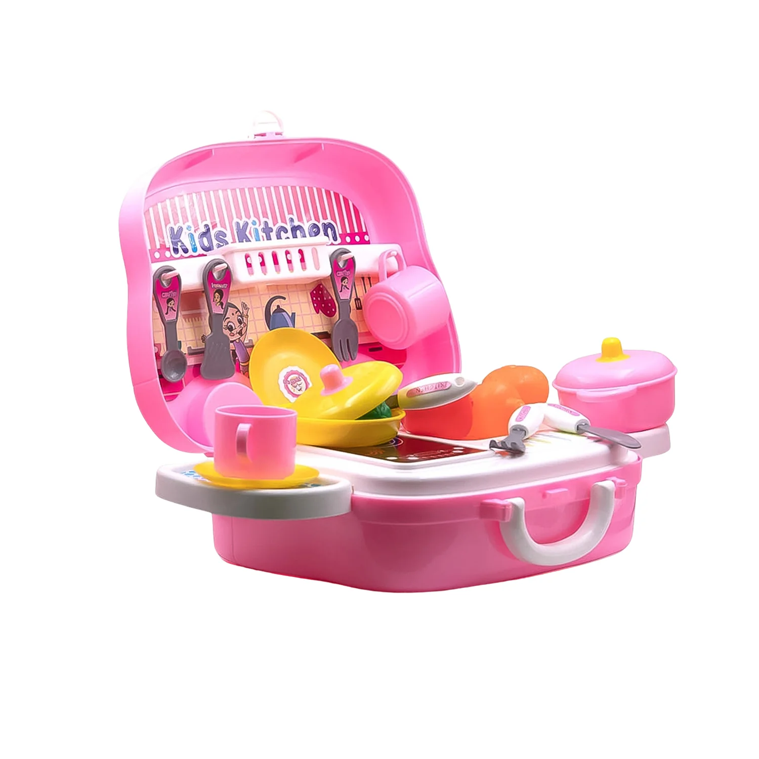 Kitchen Set for Kids Girls Pretend Play Toys Little (23 Pcs Set Approx) - Image 6