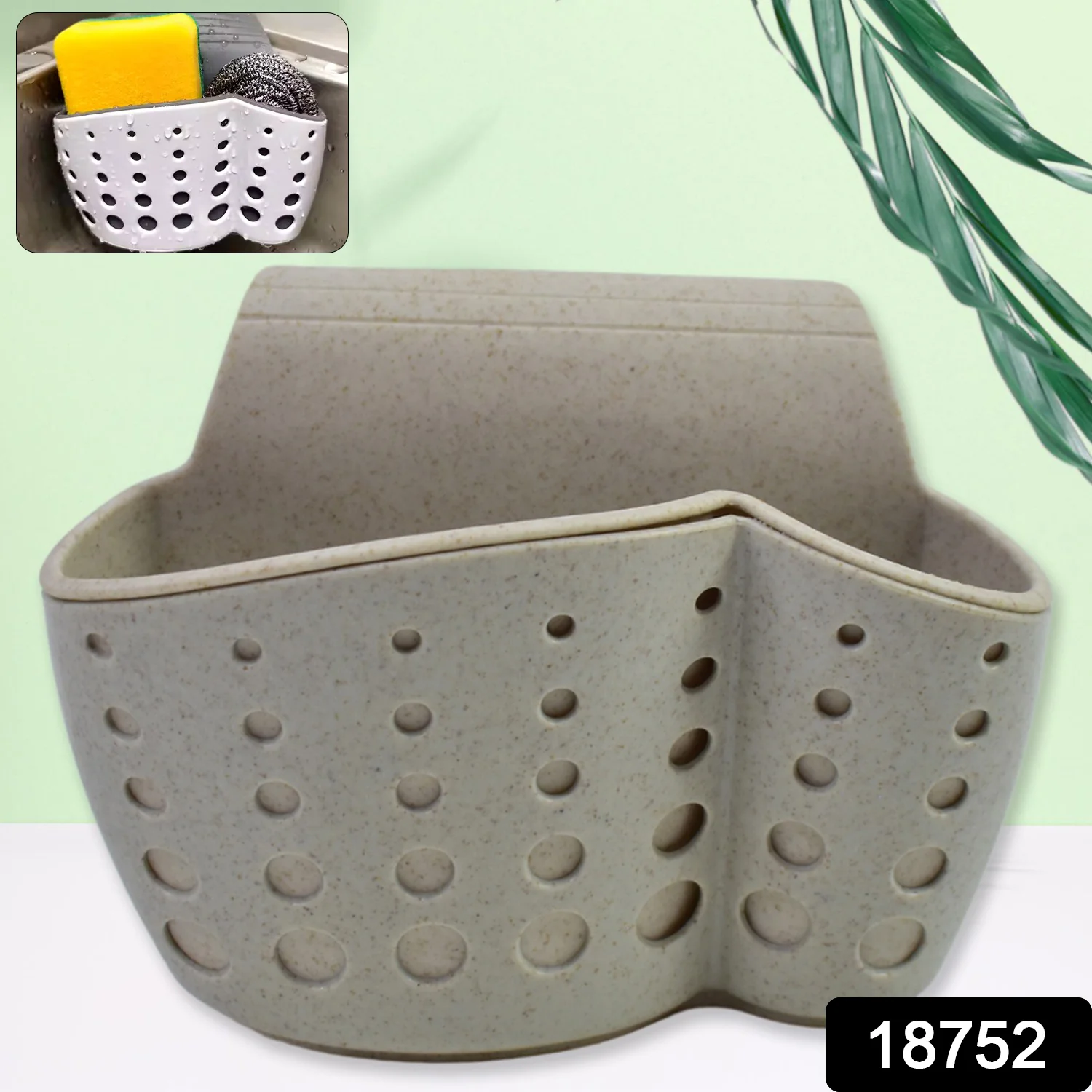 Kitchen Hanging Drain Bag Basket Bath Storage Gadget Tools Sink Holder (1 Pc) - Image 2