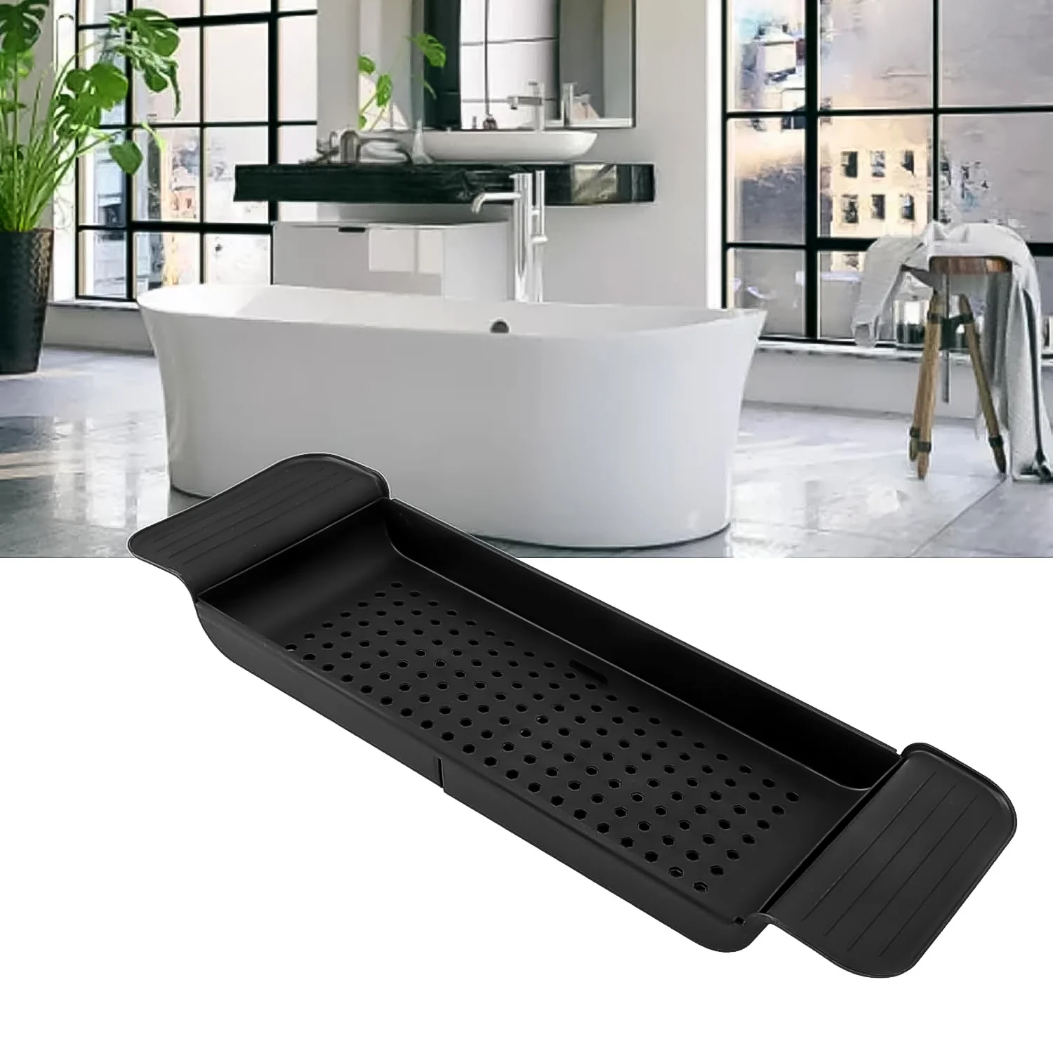 Retractable Bath Caddy, Retractable (78 Cm Long Adjust / 1 Pc / With Brown Box) - Image 3