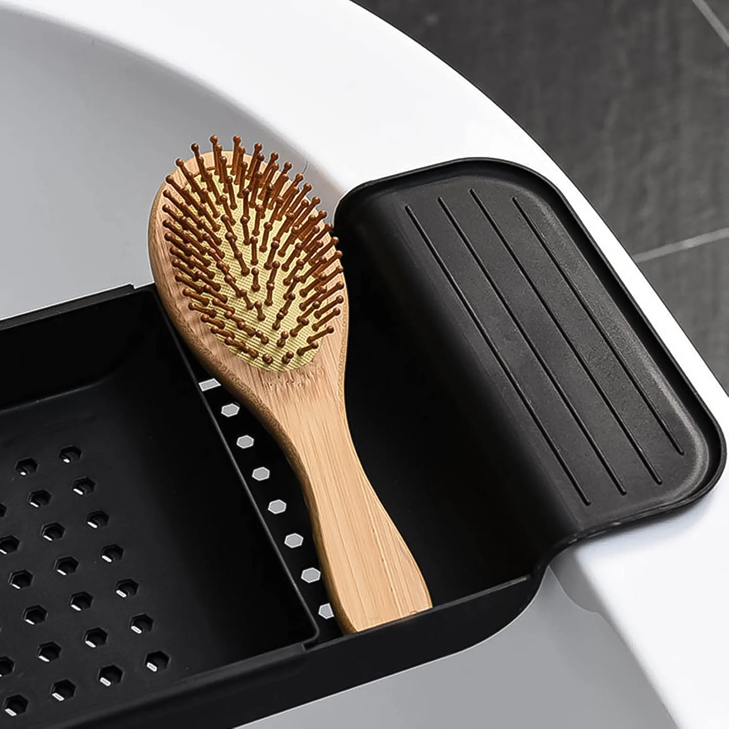 Retractable Bath Caddy, Retractable (78 Cm Long Adjust / 1 Pc / With Brown Box) - Image 6