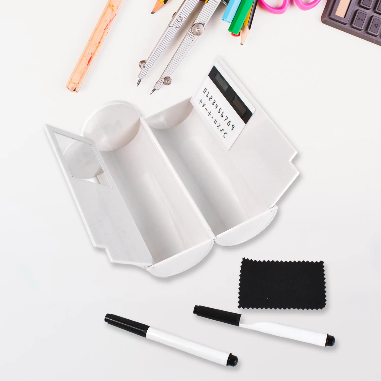 Small Multifunctional Fancy Pencil Box Double Sided Pencil Cases (1 Set) - Image 4