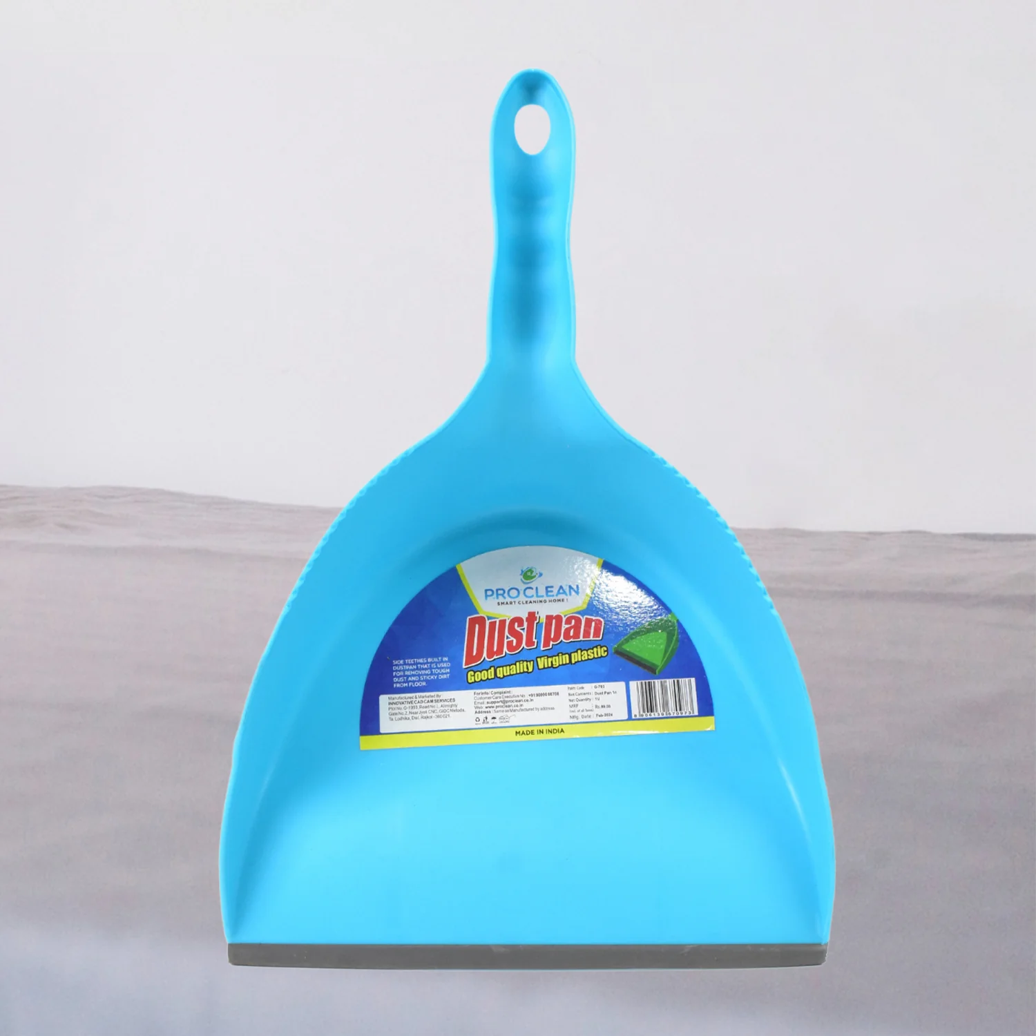 Heavy Plastic Dustpan with Handle, Supdi (1 Pc) - Image 4