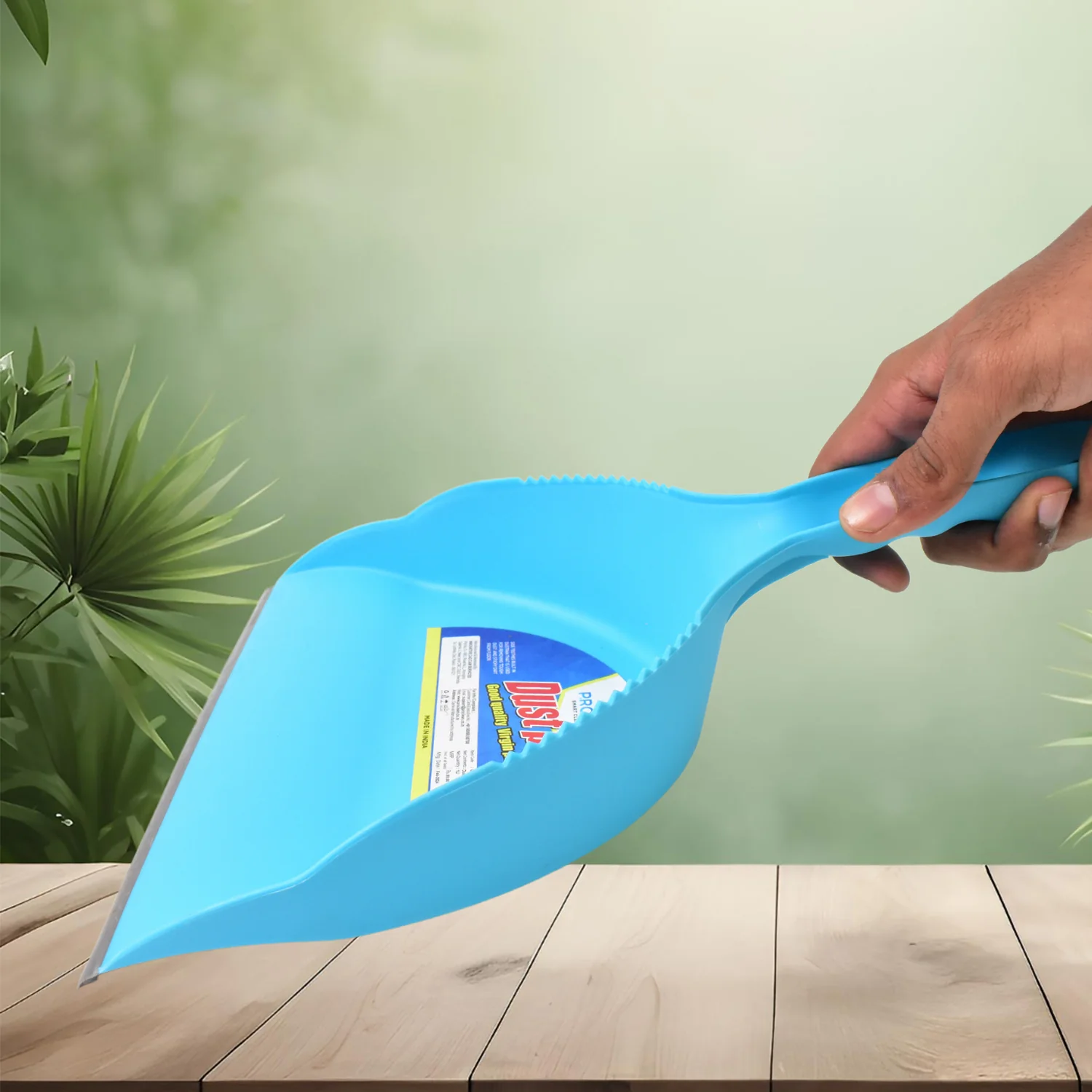 Heavy Plastic Dustpan with Handle, Supdi (1 Pc) - Image 6