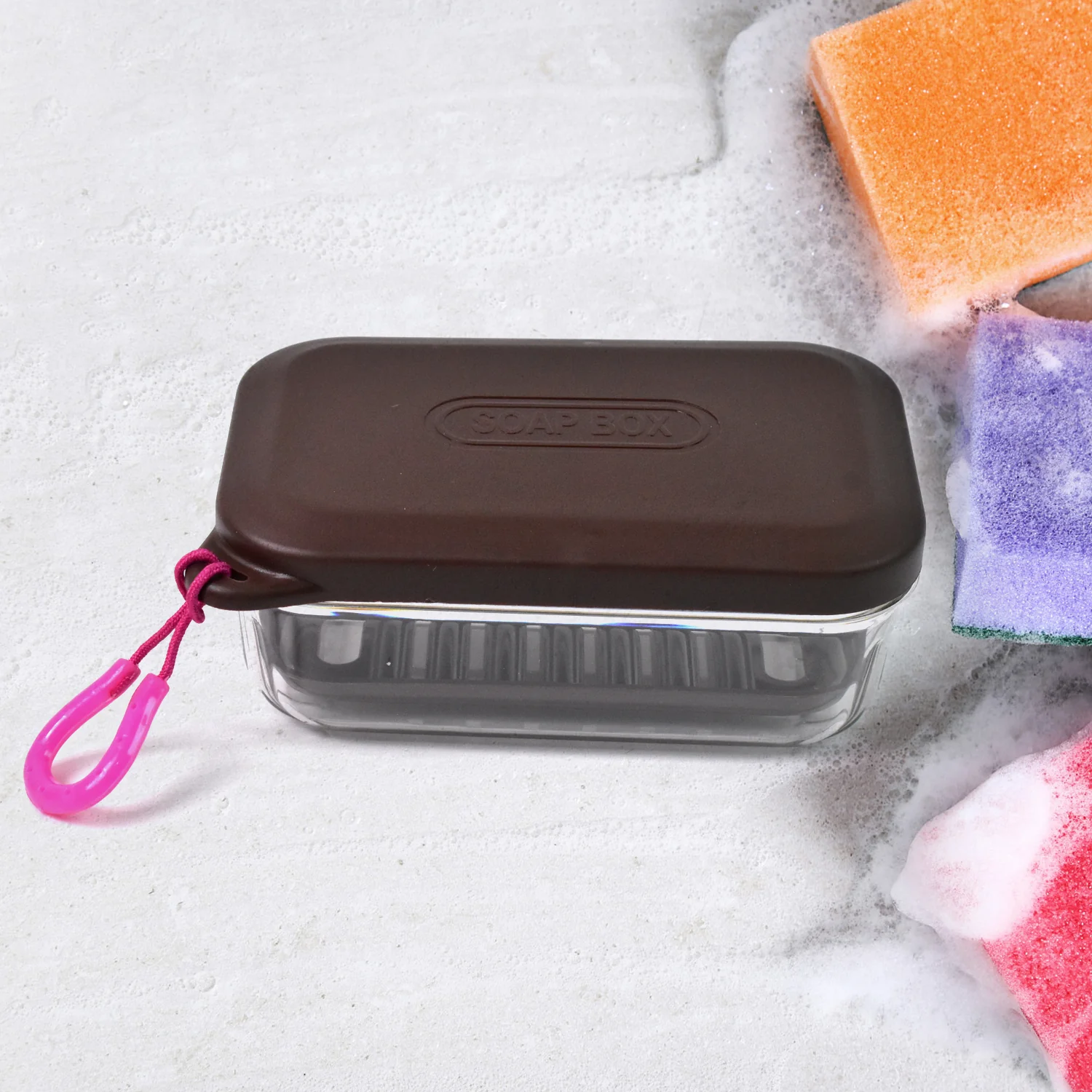 Bathroom & Travel Plastic Soap Box with Lid ,Sabudani (1 Pc) - Image 3