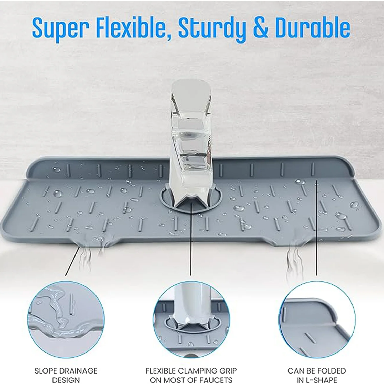 Silicone Sink Faucet Pad / Mat (1 Pc / 33x12 Cm) - Image 7