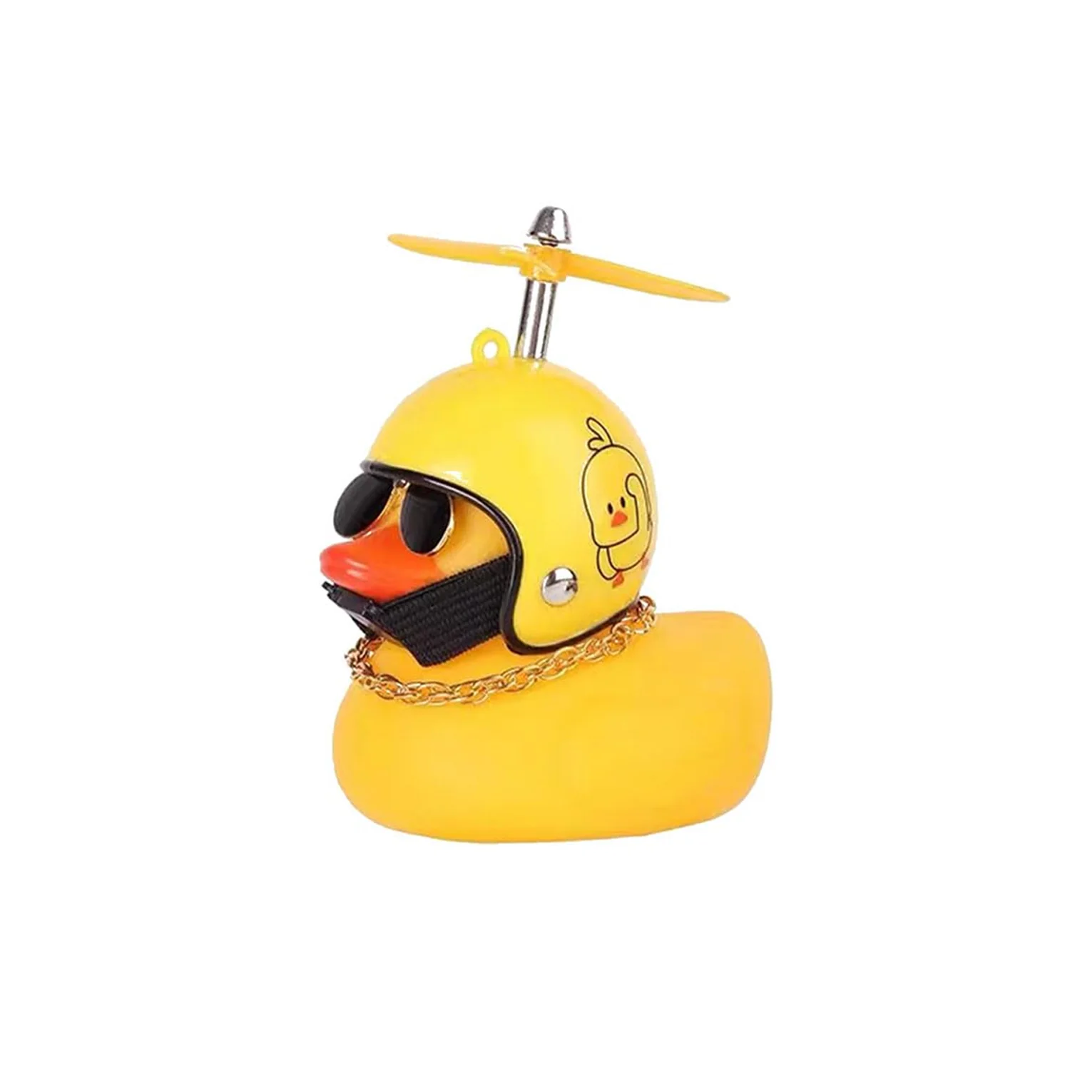 Beautiful Duck Car Ornaments Duck Bicycle Bell Propeller Helmet (1 Pc / Mix Design) - Image 5