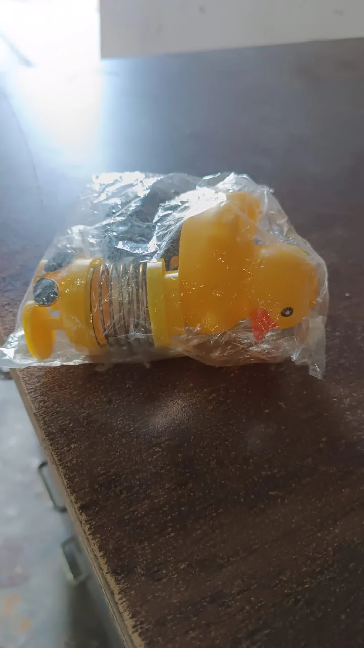 Spring Doll Dance Toy Duck Car Bicycle Bell with Propeller Helmet (1 Pc / Mix Design) - Image 7