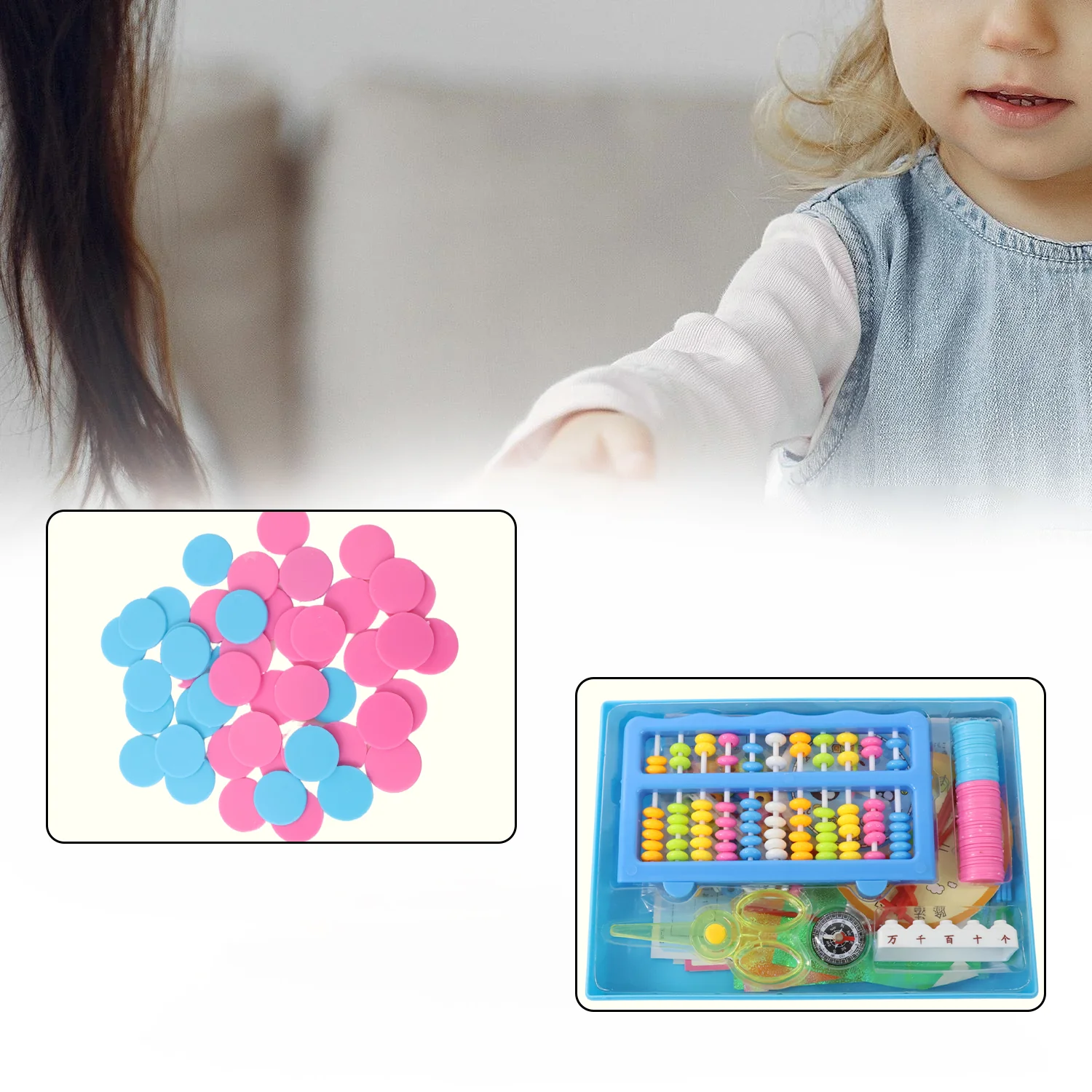 Abacus 11 Rods Counting Abacuses Toy Bead Educational Tools (1 Set) - Image 3