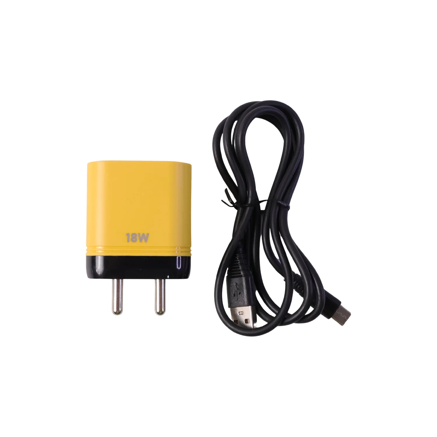 18W Fast Charging Dual USB Wall Charger Adapter with Free Type C Cable - Image 4