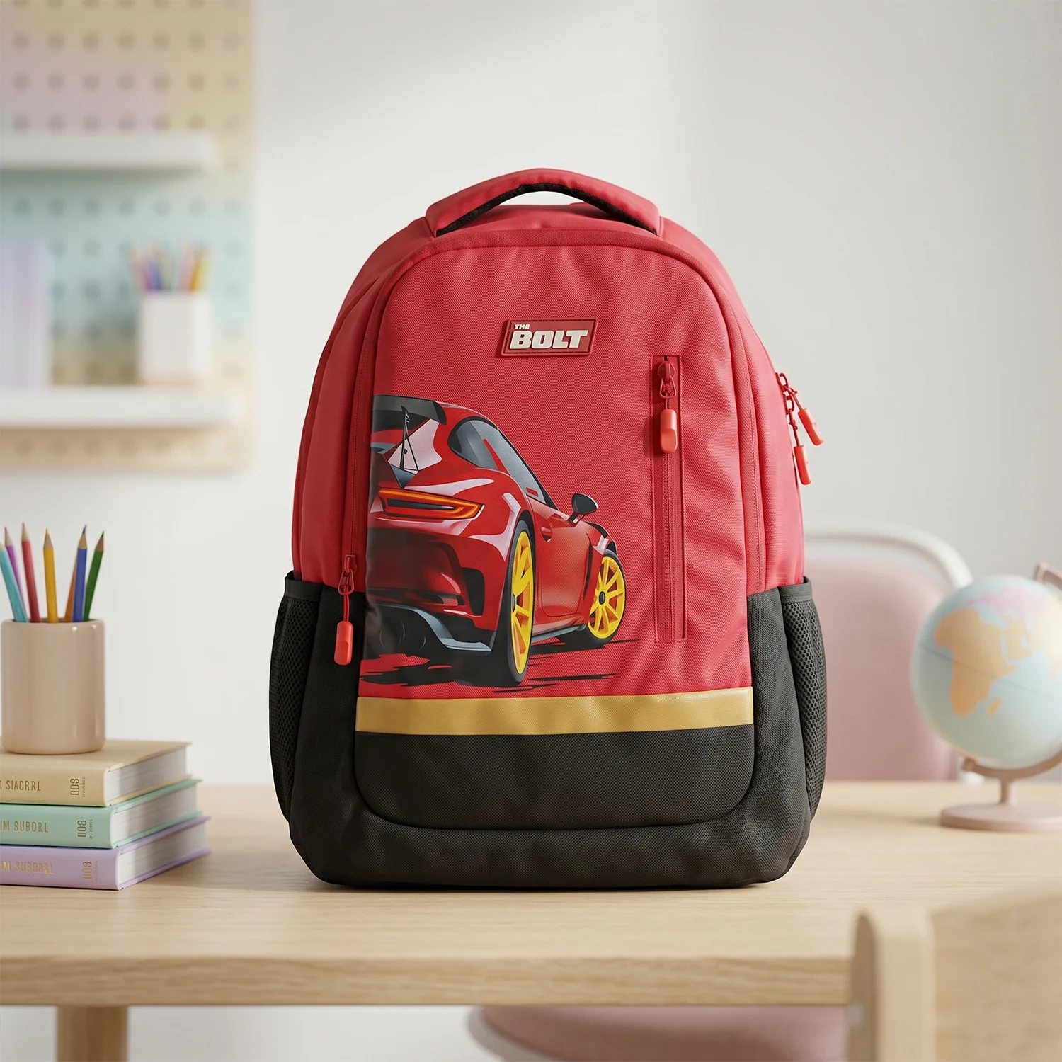 19-inch School Bag with Car Design for Kids - Image 7