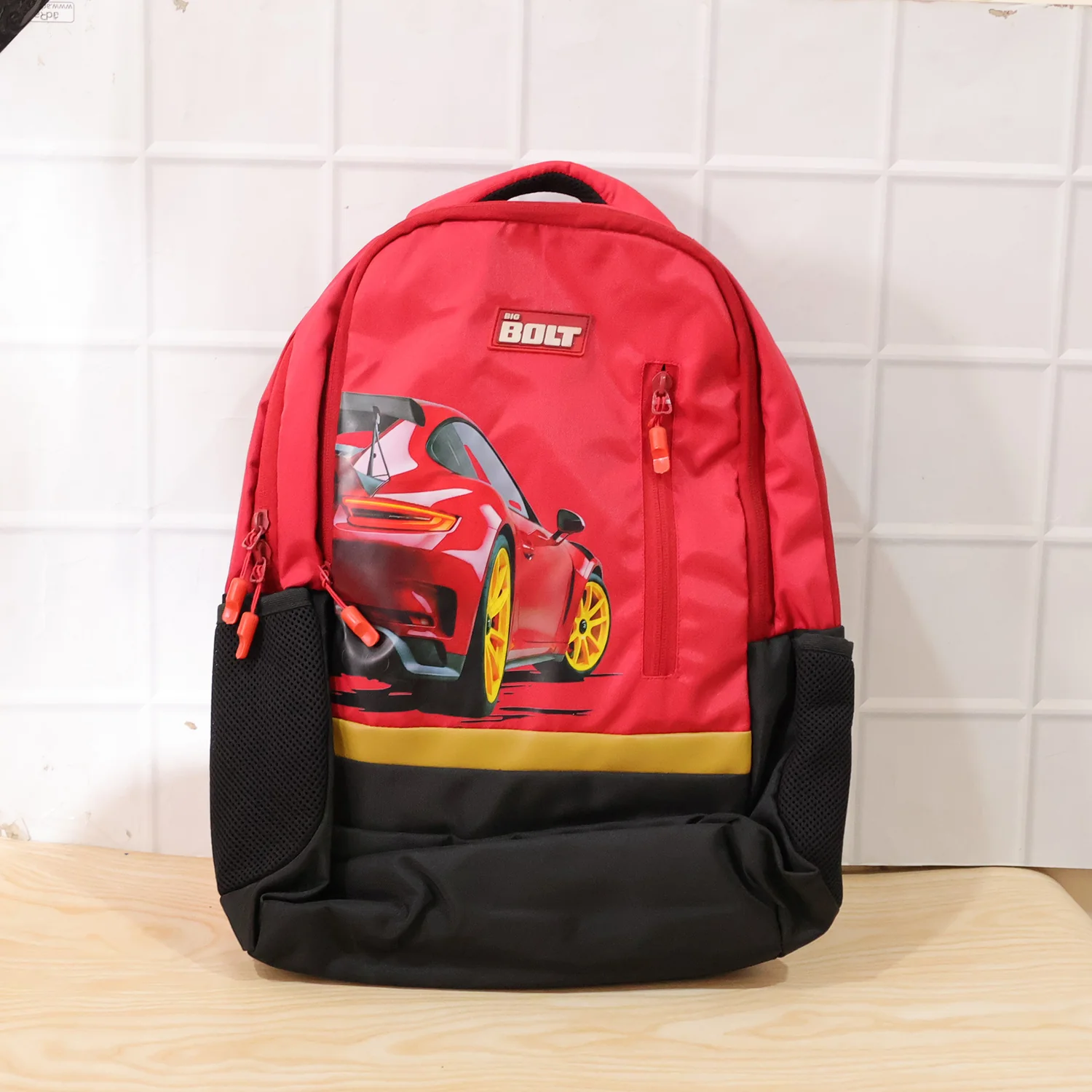 19-inch School Bag with Car Design for Kids - Image 8
