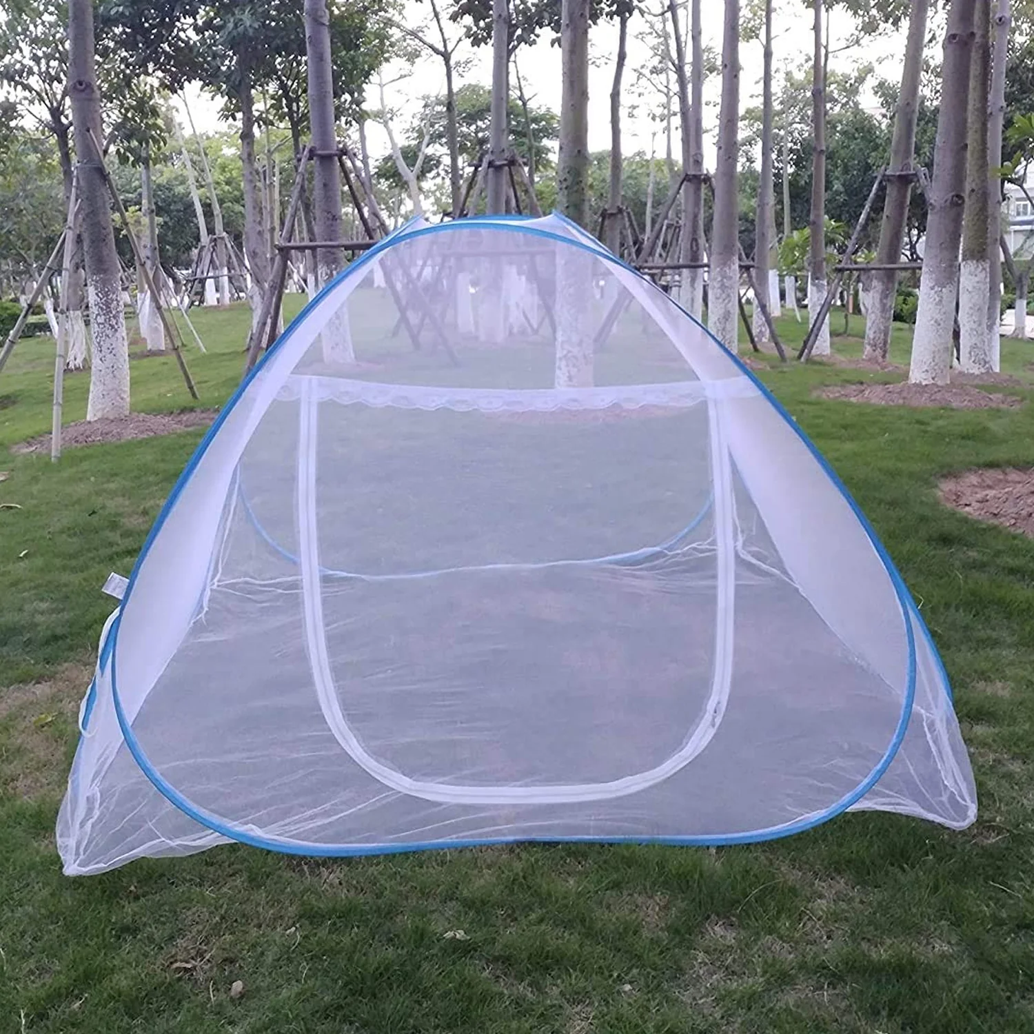 Premium Polyester Foldable Mosquito Net Tent (100 Cm Long / 1 Pc) - Image 6