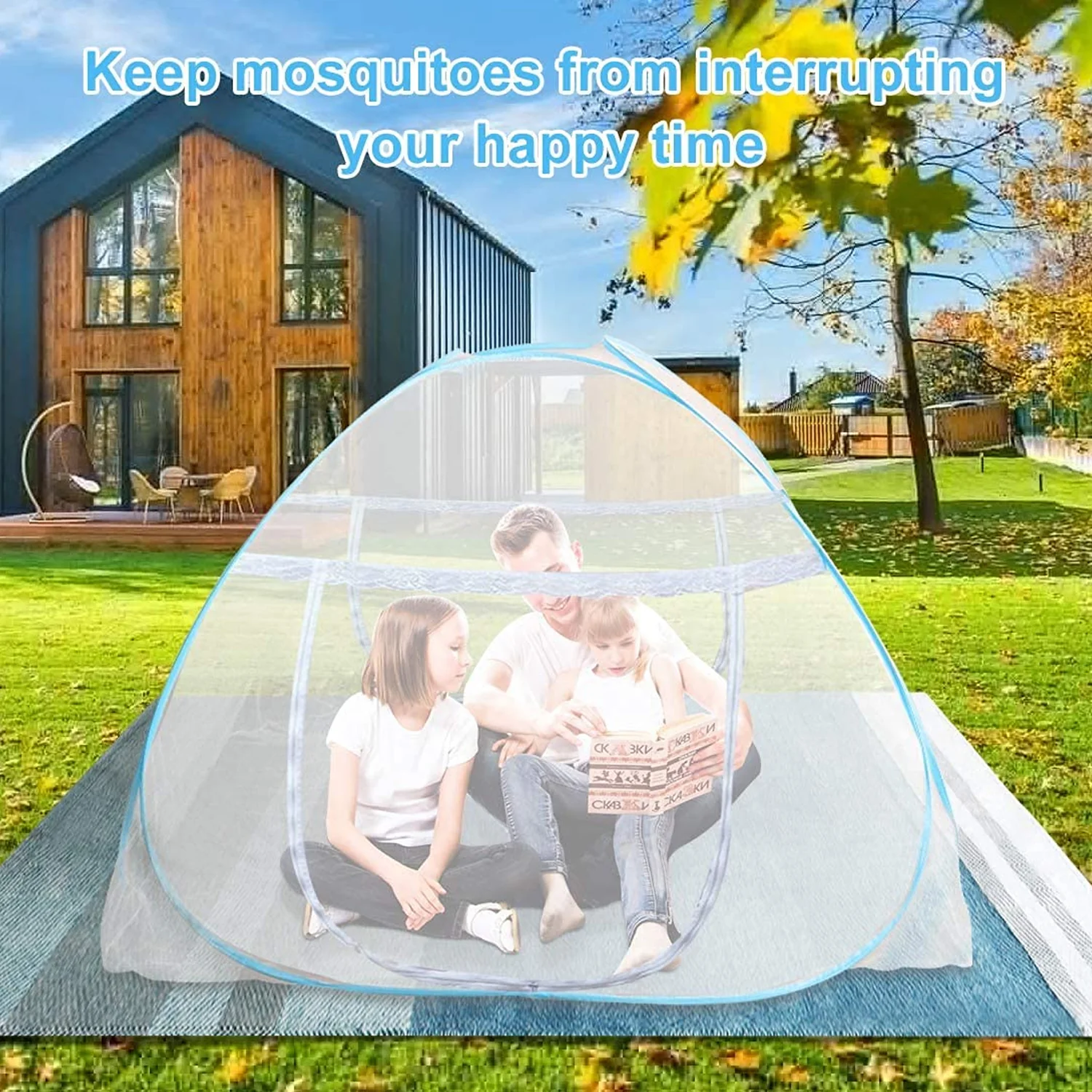 Premium Polyester Foldable Mosquito Net Tent (100 Cm Long / 1 Pc) - Image 7