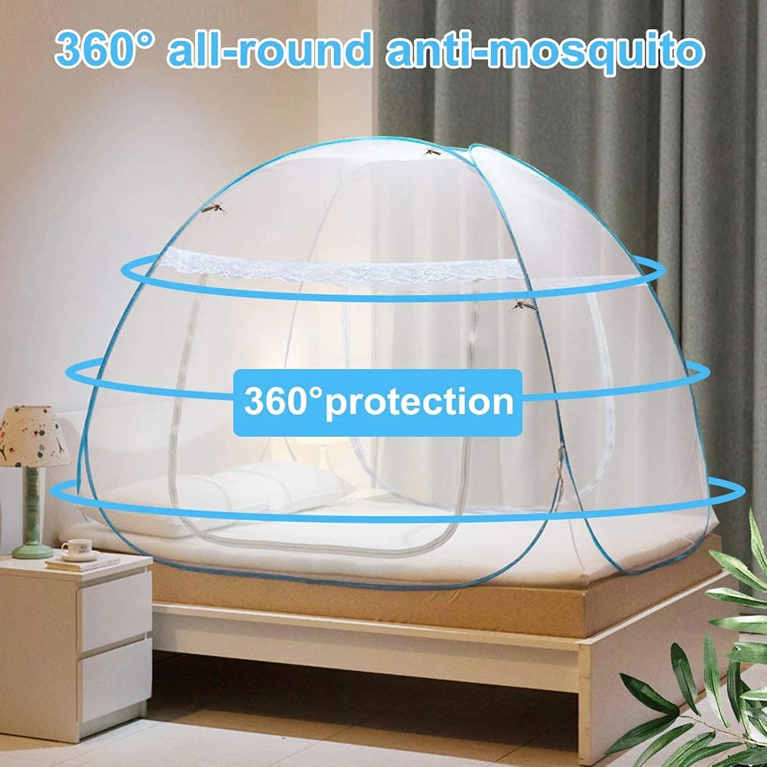 Premium Polyester Foldable Mosquito Net Tent (100 Cm Long / 1 Pc) - Image 8
