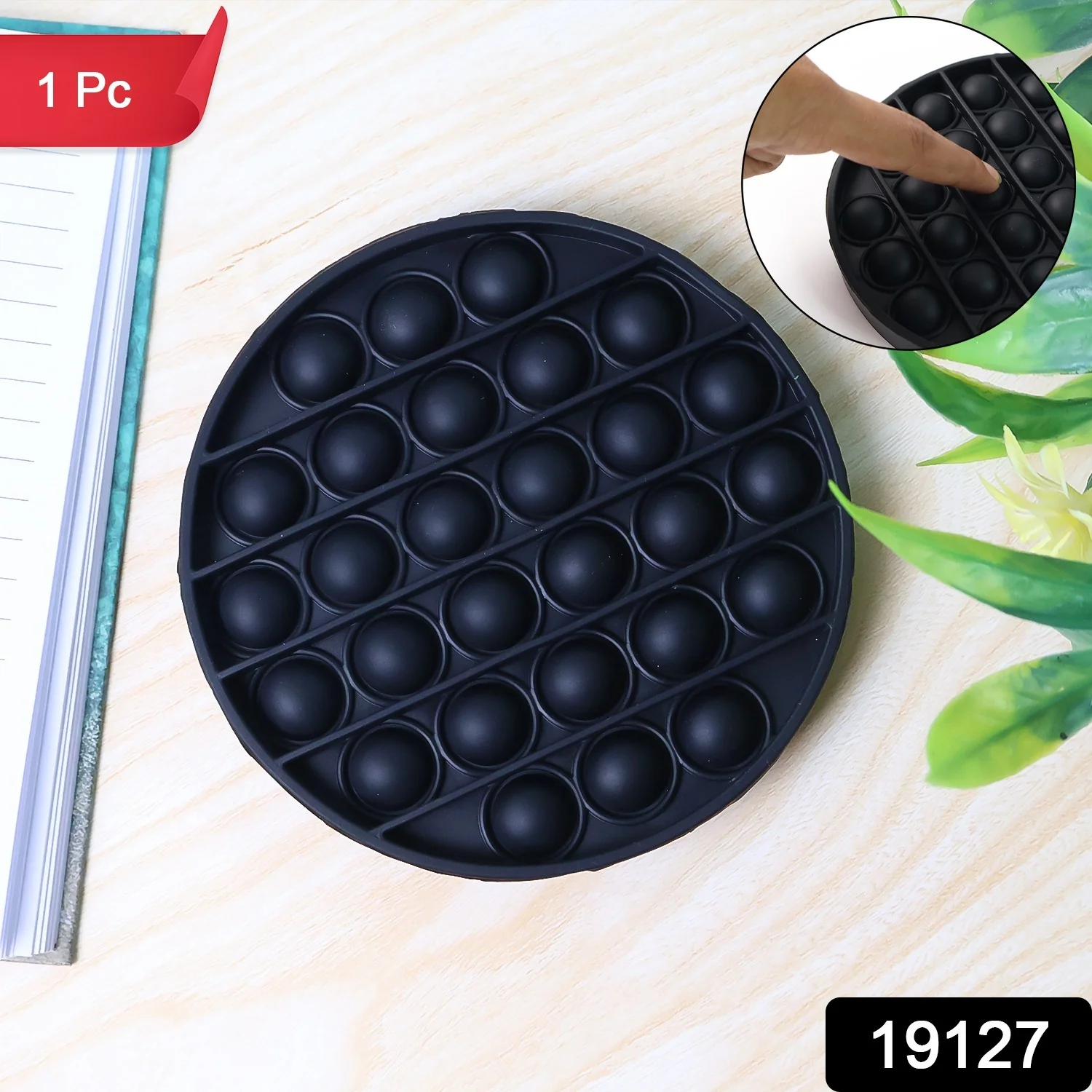 Premium Round Shape Silicone Pop It Fidget Toy (1 Pc) - Image 2