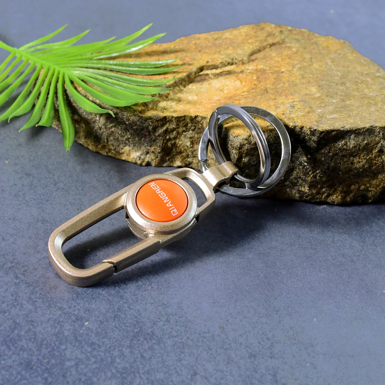 Premium Metal Keychain Carabiner Clip Hook with Dual Key Rings (1 Pc) - Image 6