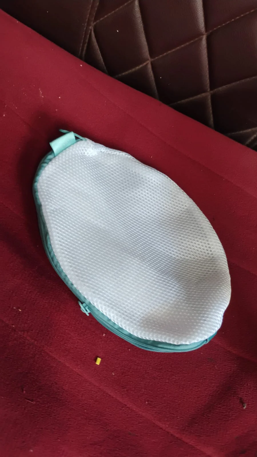 Round Mesh Bra Wash Bag with Zipper for Washing Machine (1 Pc / Mix Size & Design) - Image 7