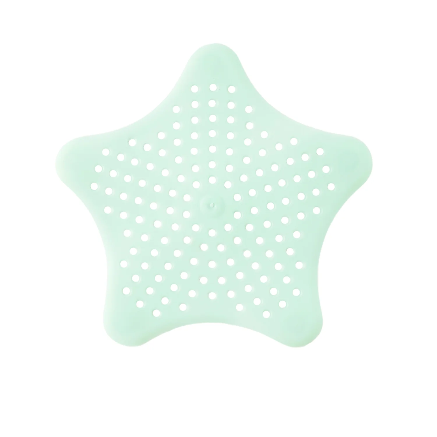Mint Green Silicone Star Shaped Sink Filter Bathroom Hair Catcher Drain Strainers - Image 5