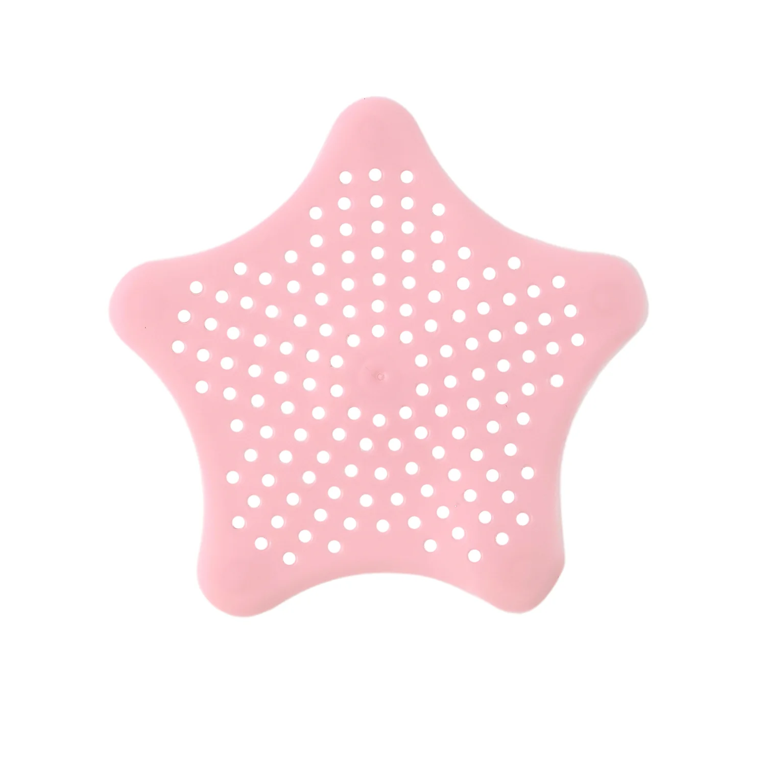 Baby Pink Silicone Star Shaped Sink Filter Bathroom Hair Catcher Drain Strainers - Image 5
