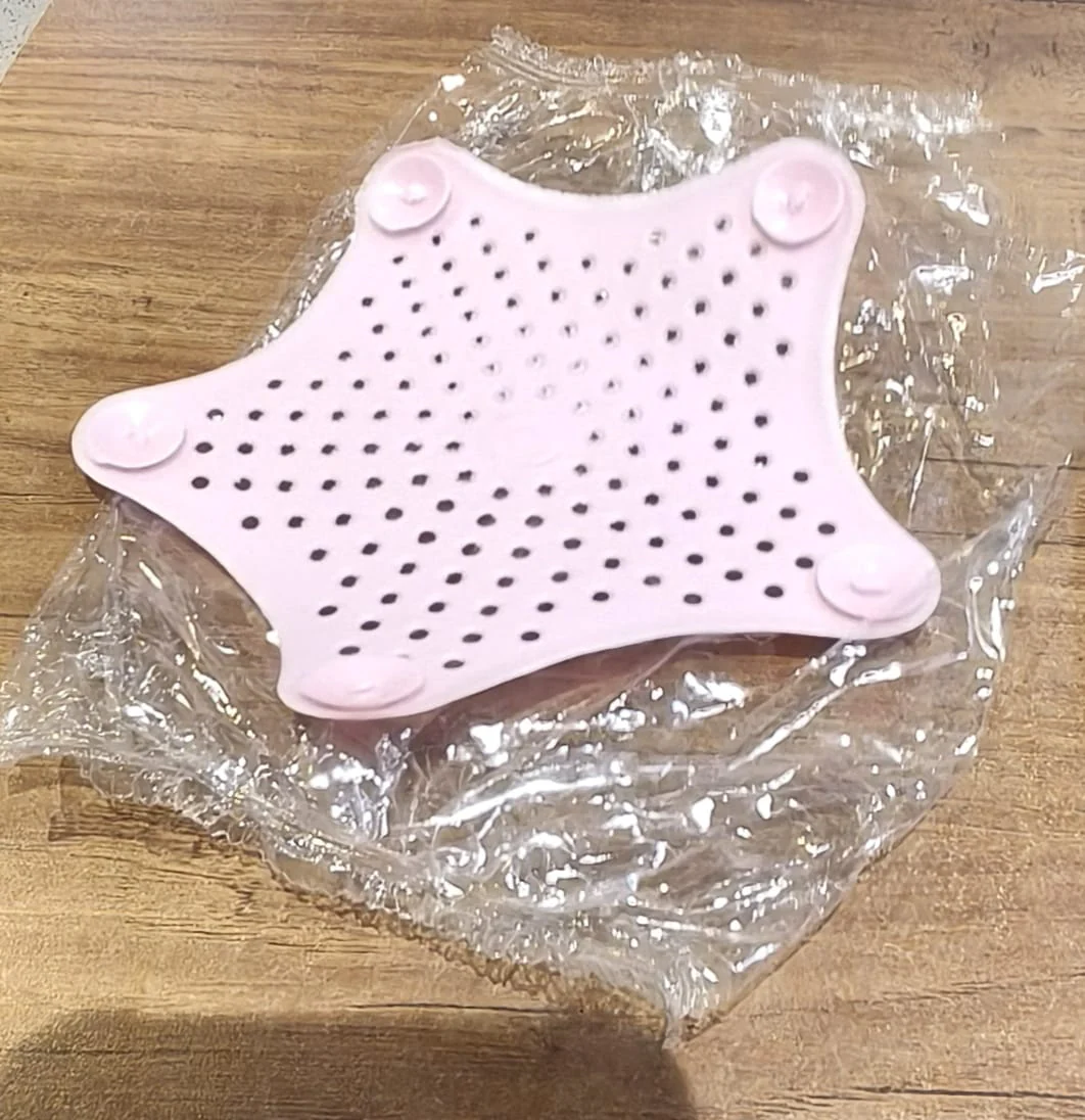 Baby Pink Silicone Star Shaped Sink Filter Bathroom Hair Catcher Drain Strainers - Image 8