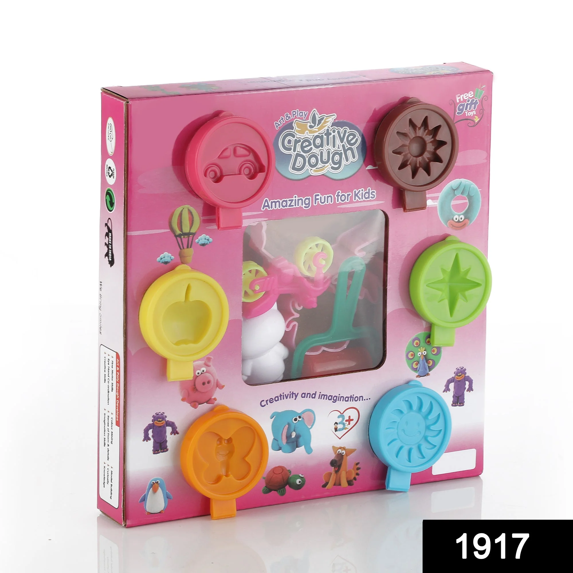 Non-Toxic Creative 30 Dough Clay 5 Different Colors, (Pack of 6 Pcs) - Image 2