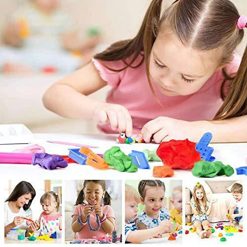 Non-Toxic Creative 50 Dough Clay Mould 5 Different Colors, (Pack of 6 Pcs) - Image 3