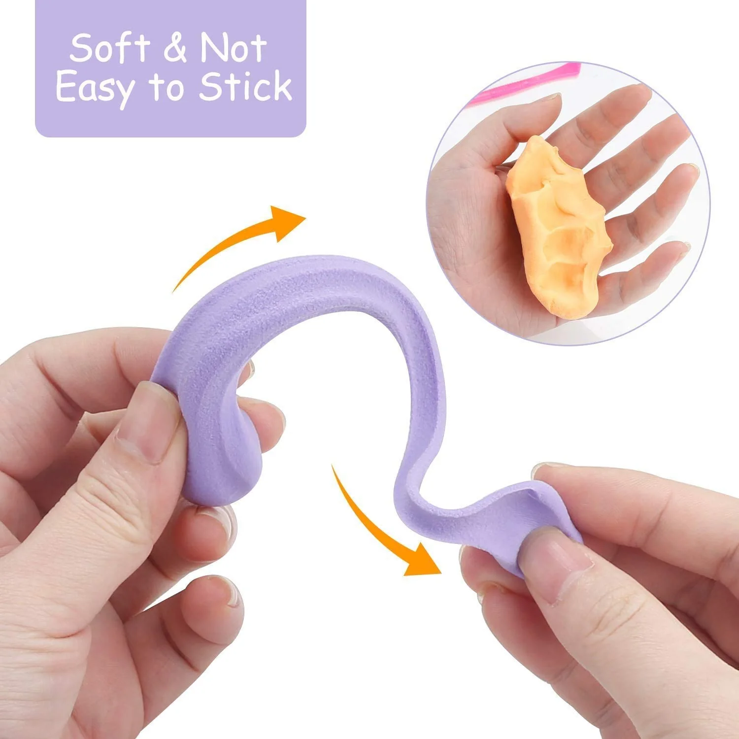 Non-Toxic Creative 50 Dough Clay Mould 5 Different Colors, (Pack of 6 Pcs) - Image 9
