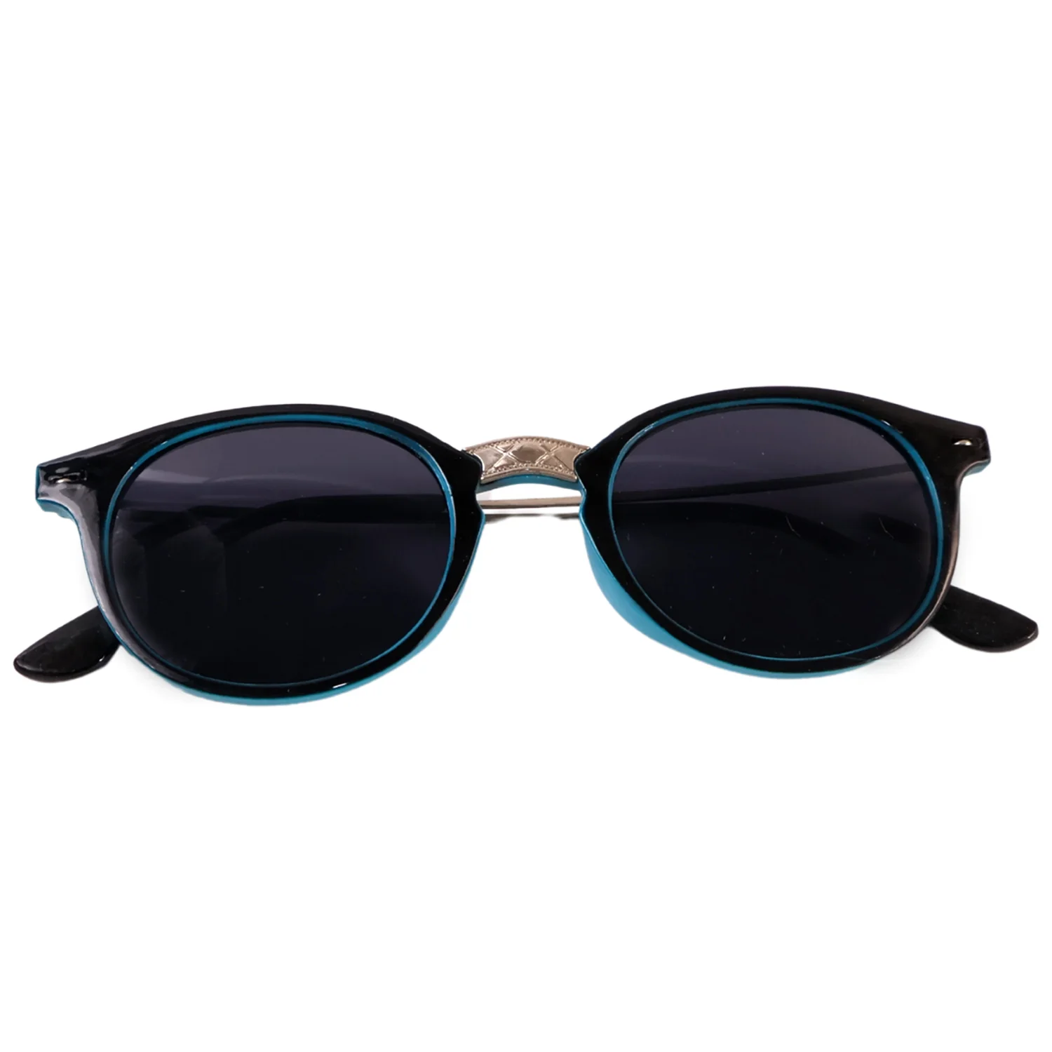 Sky Blue UV Protected Round Sunglasses, classic Sunglasses for Men & Women - Image 5